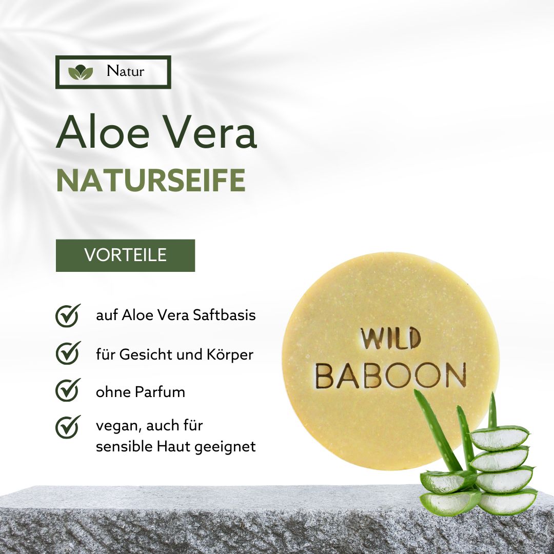 Wild Baboon Duschseife "Ayni" mit Aloe Vera