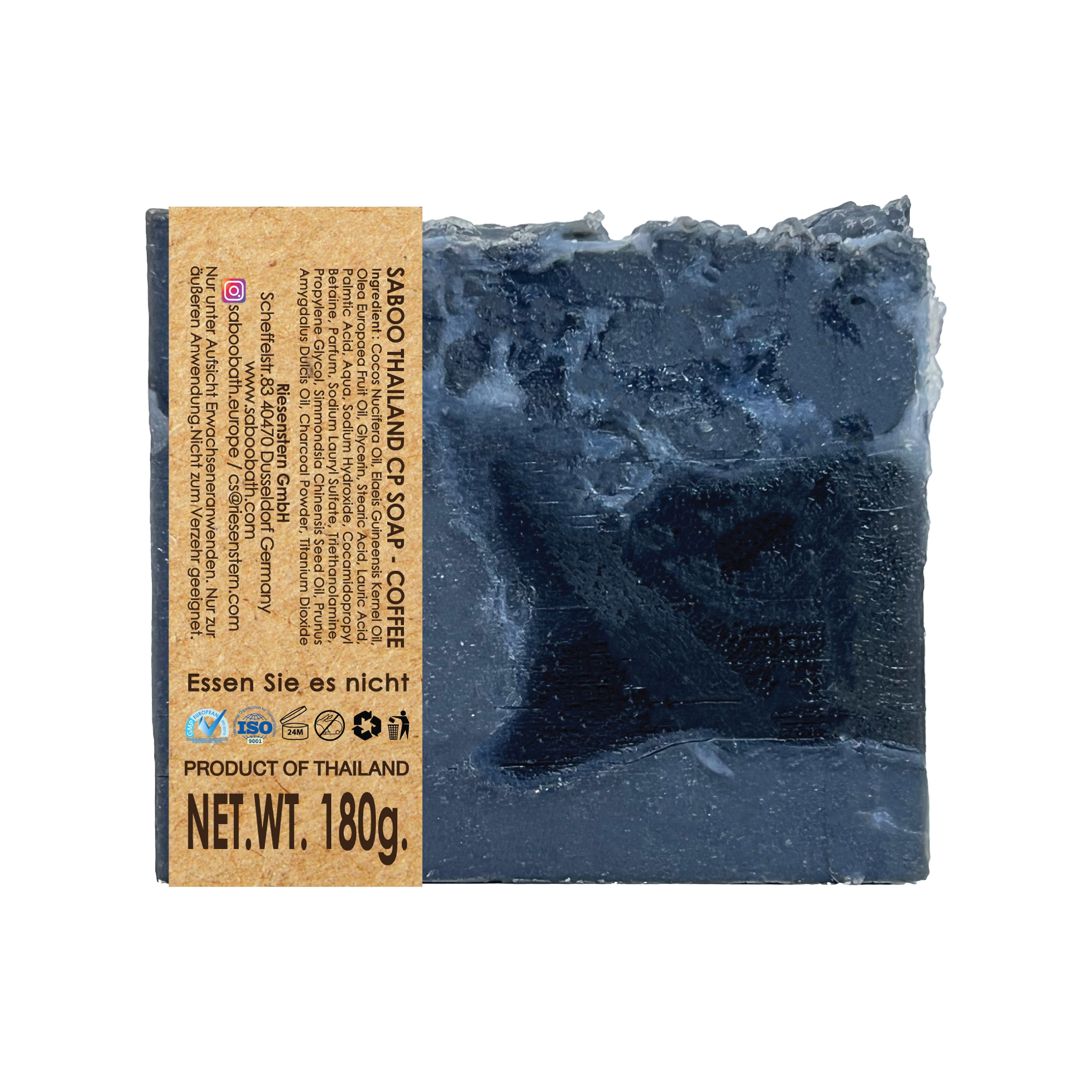 SABOO Naturseife im Kaltverfahren – Bambuskohle