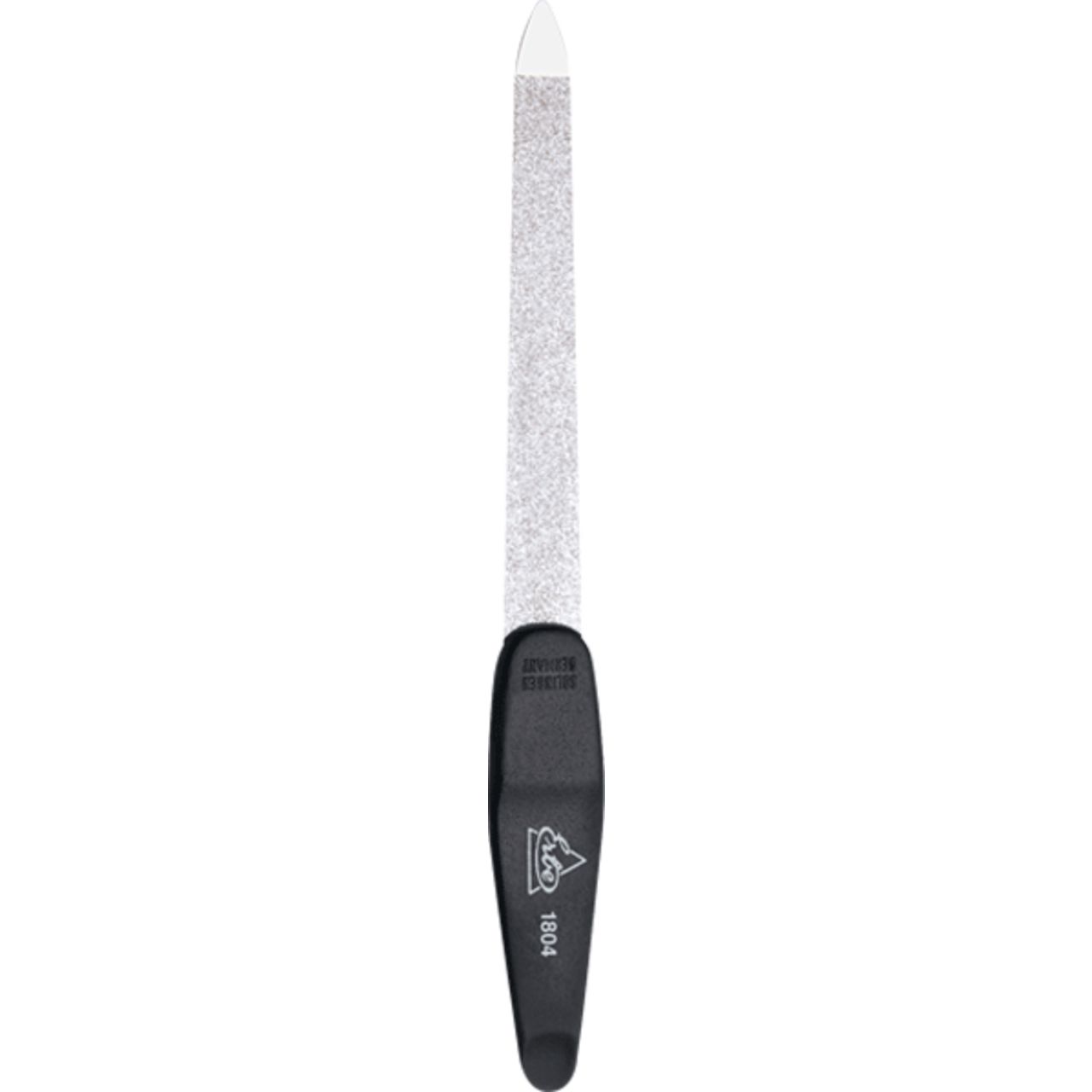 Saphir-Flachfeile mit Griff, grob/fein, verchromt - vorne spitz