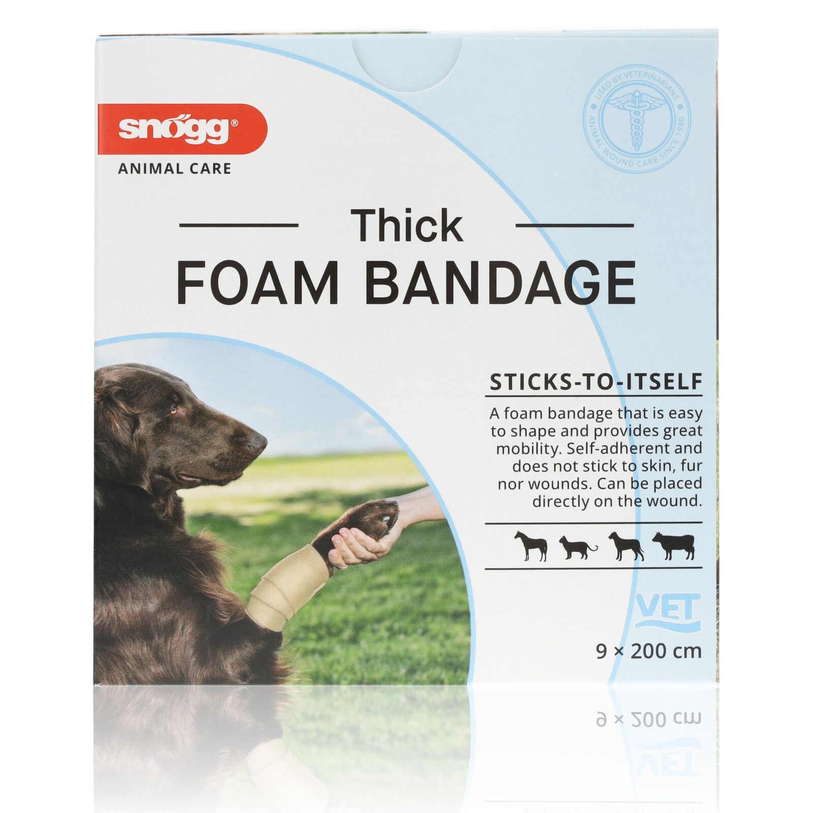 Snögg Animal Polster THICK Pfoten, Gelenke Wundverband 9cm x 2m