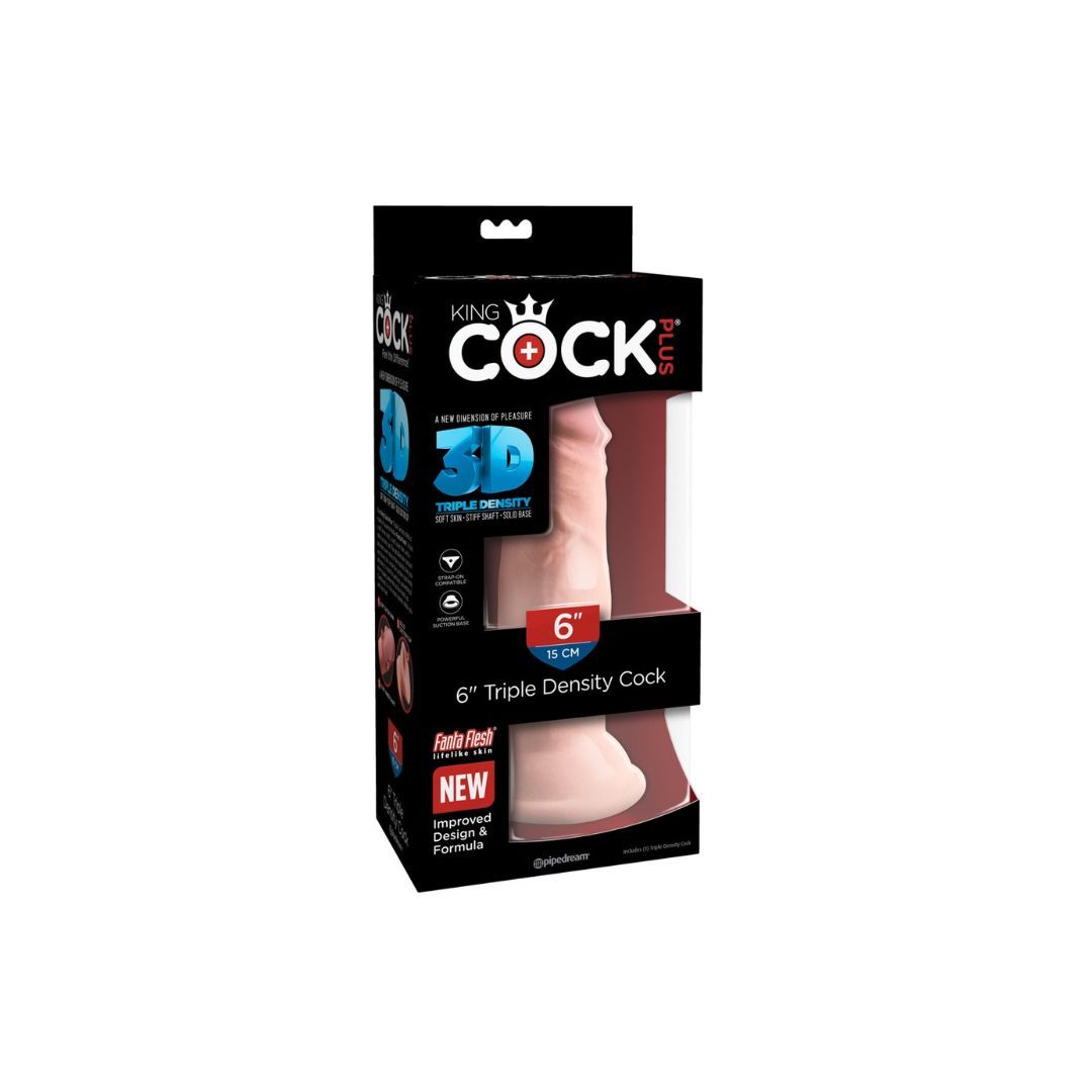 King Cock Plus Dildo '6' Triple Density“