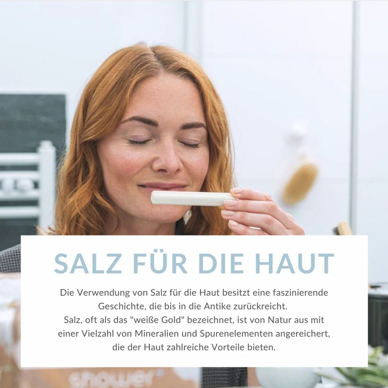 shower+ Salzsticks Mittelmeer für Salzdusche