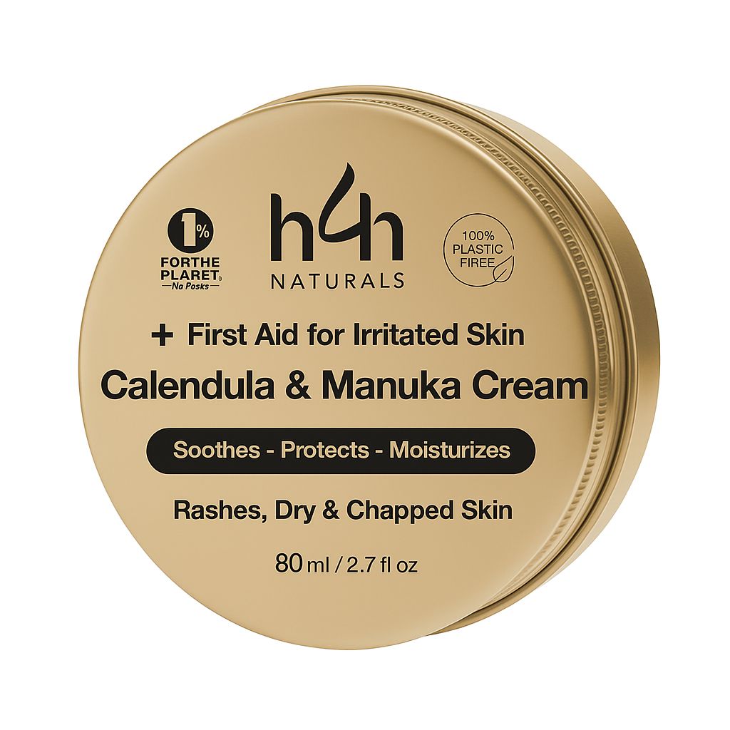 H4H Naturals® Bio Ringelblumensalbe mit Manuka & Hanf CBD 80 ml Creme