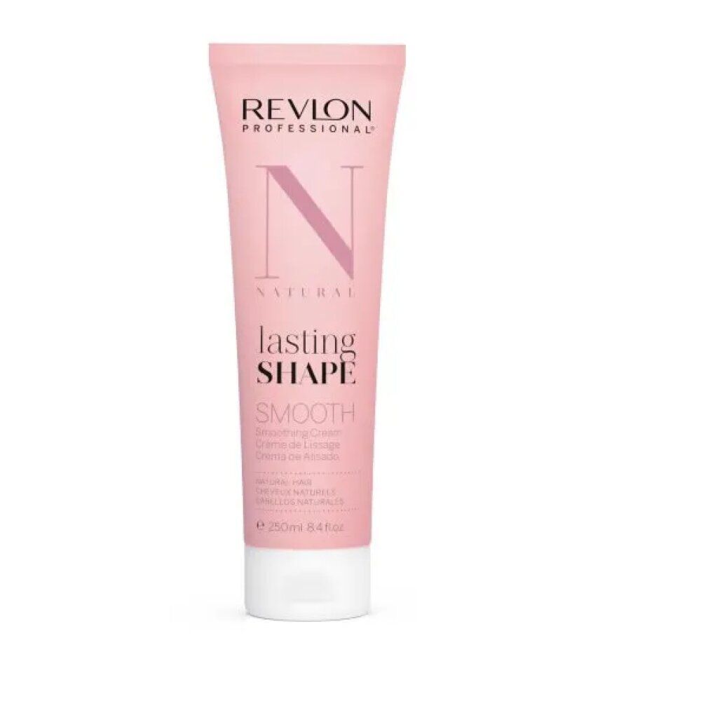Revlon Professional Lasting Shape Smooth Haarcreme. Rosa Tube. Text: Natural, Smooth, 250ml.