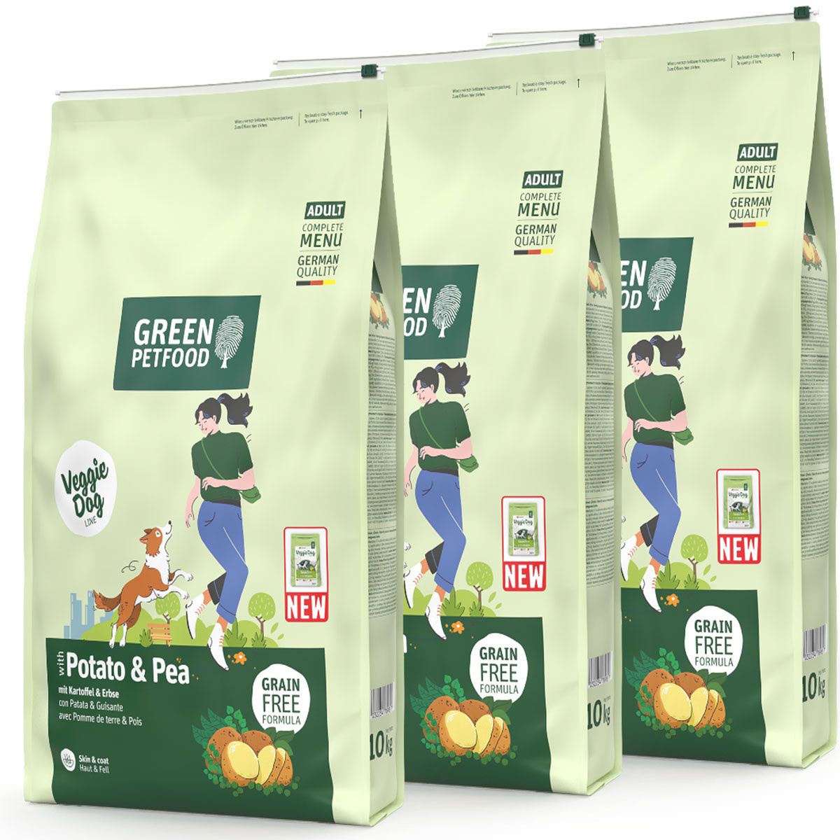 Green Petfood with Potato & Pea