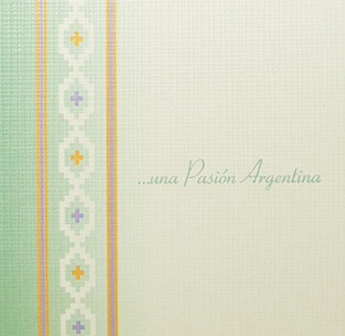 Detail der La Martina Adios Pampamia Eau de Toilette Verpackung. Text: ...una Pasión Argentina. Grün-gelbes Muster.