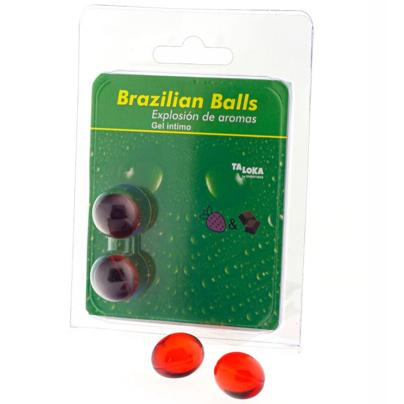 Taloka - Brasilianische Kugeln Erdbeere&Schokolade 2 St