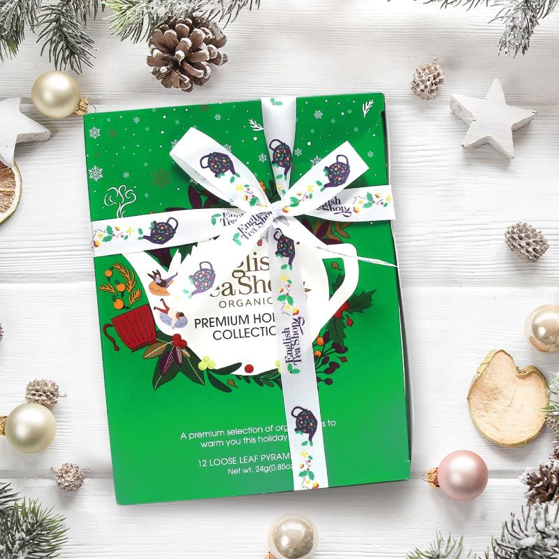 ETS - Tee Geschenk mit Schleife Holiday Collection Grün bio