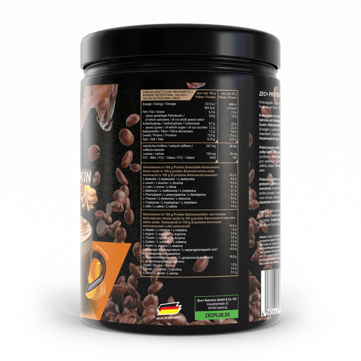 ZEC+ PROTEIN COFFEE Pumpkin Spiced Latte