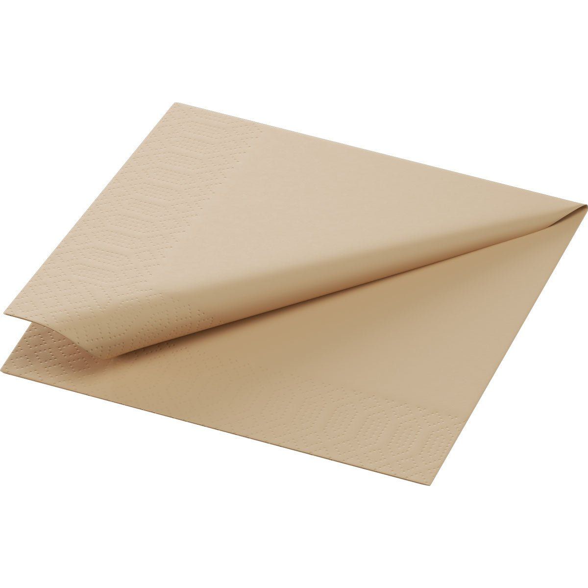 Zellt.-Serv.24x24 2lg. 1/4 F.natural brown 300 St Tücher