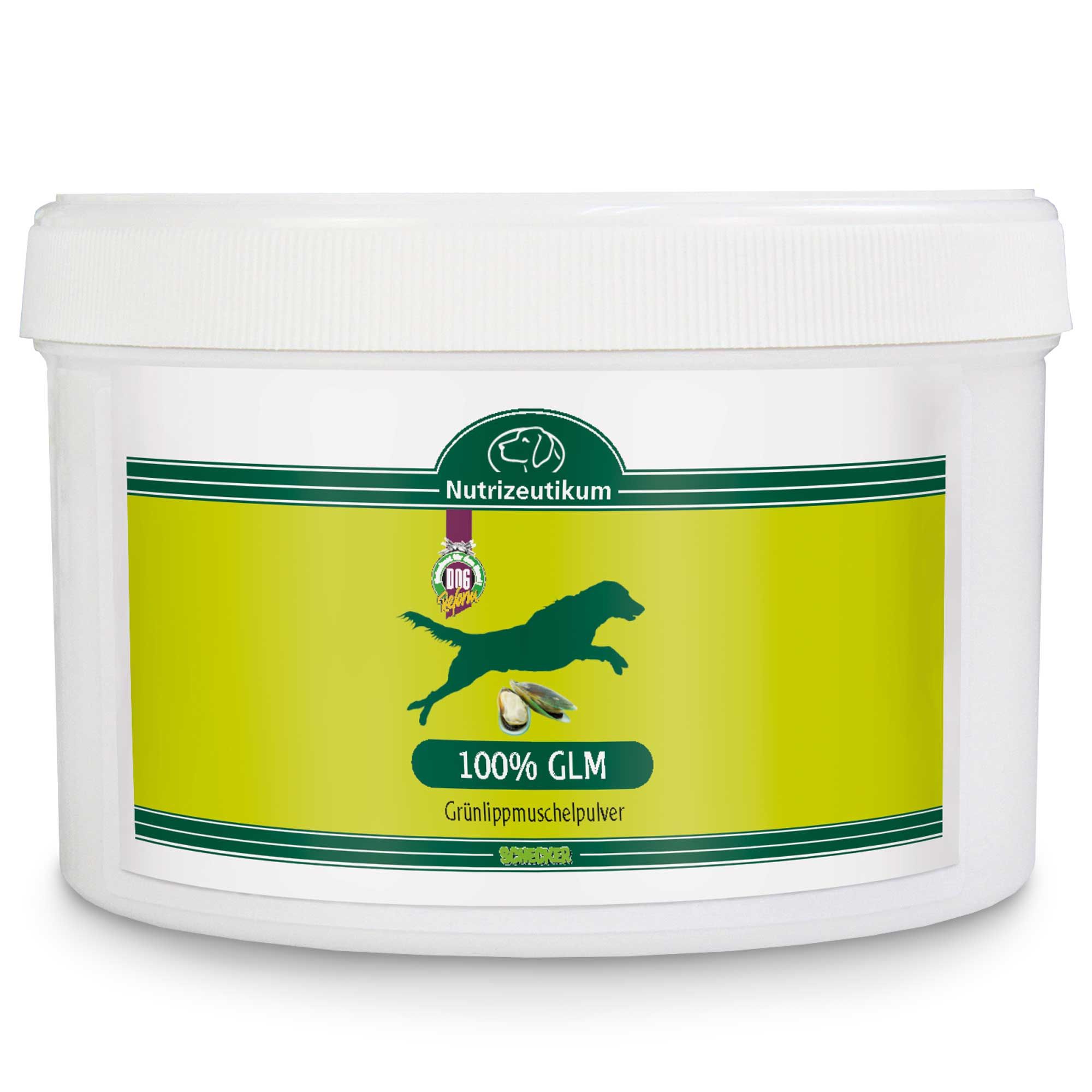 Schecker Hundefutter - 100% GLM Grünlippmuschel&nbsp; Pulver&nbsp;