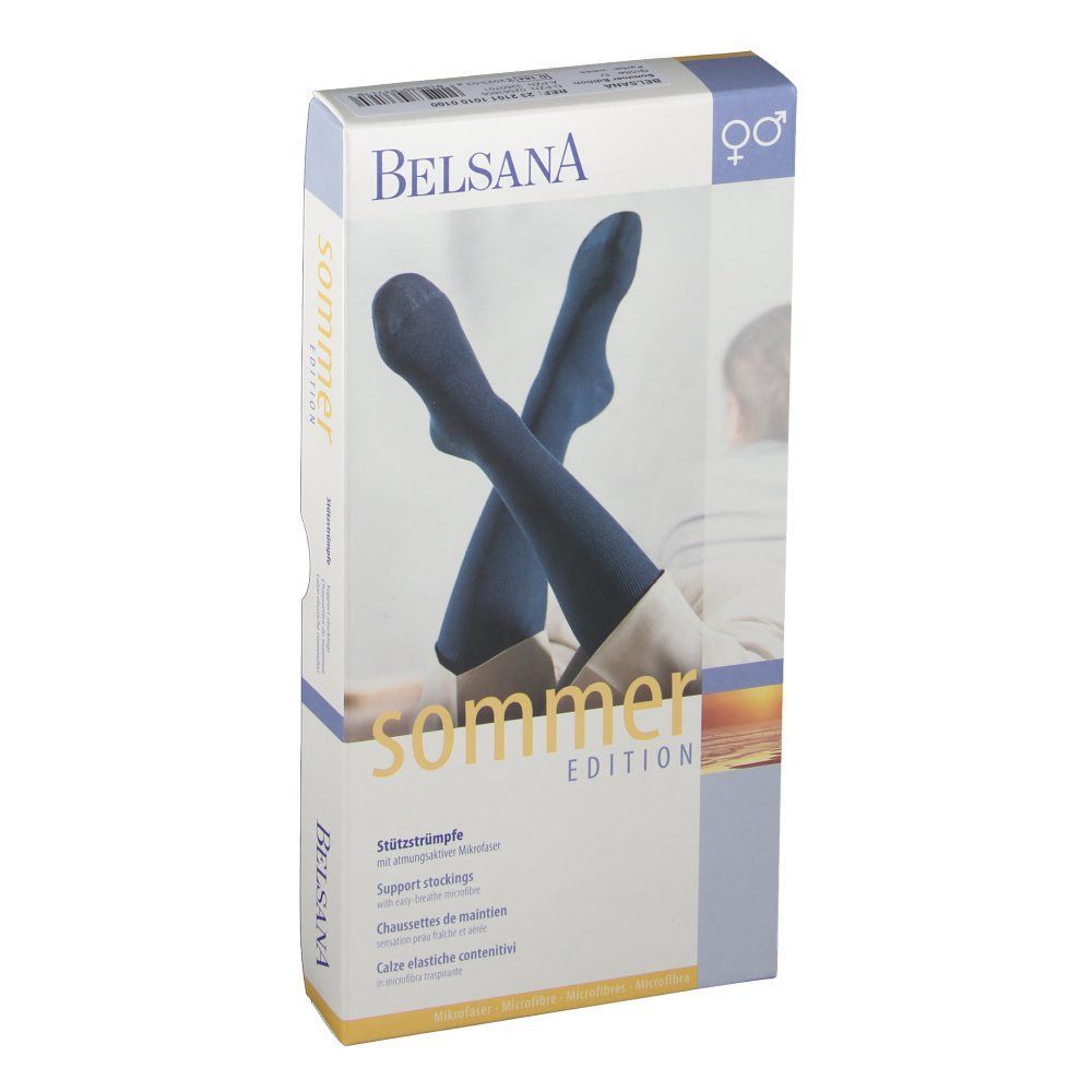 BELSANA Sommer Edt. Stützkniestrumpf Gr. 45-47 Farbe weiß