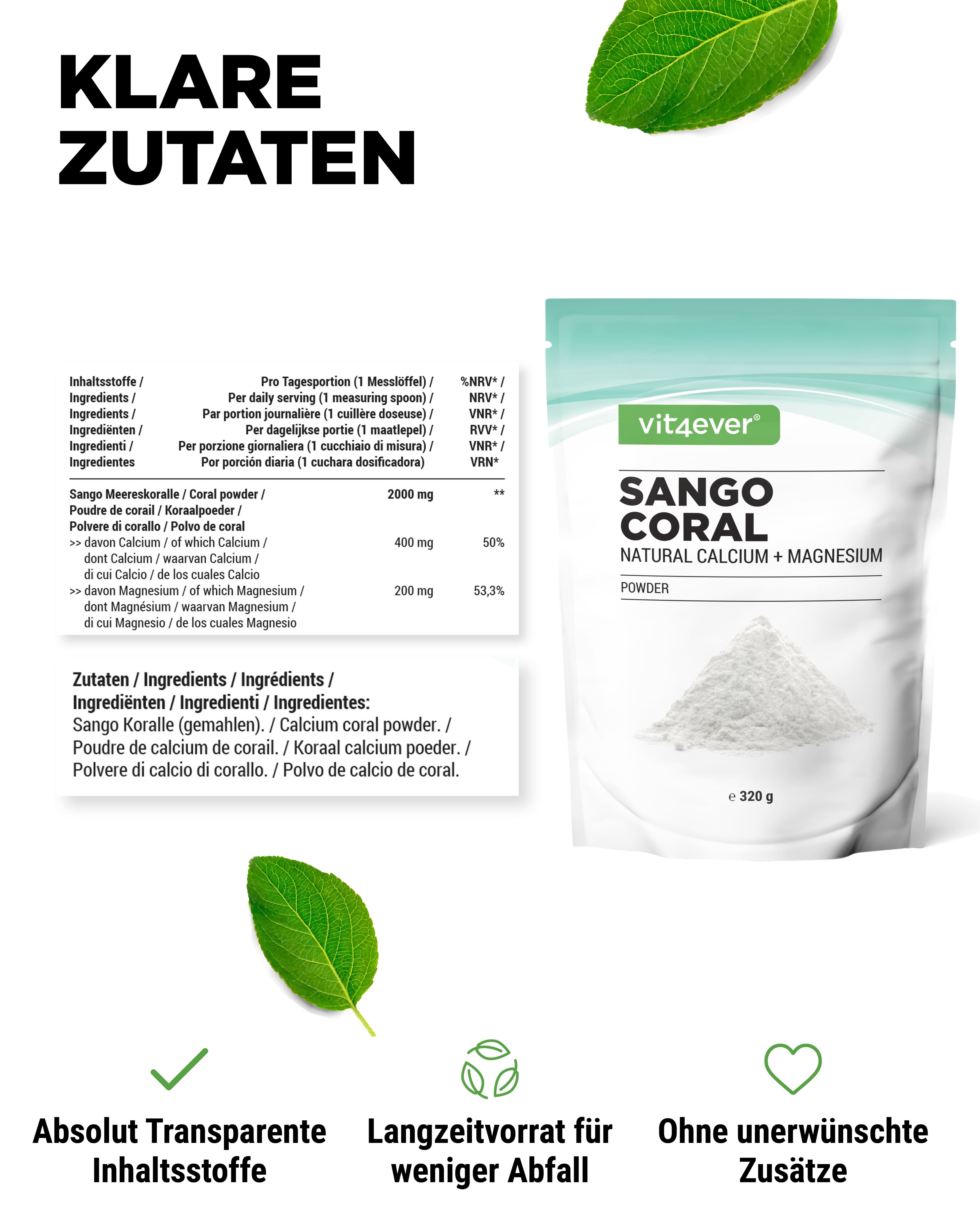 vit4ever Sango Meereskoralle
