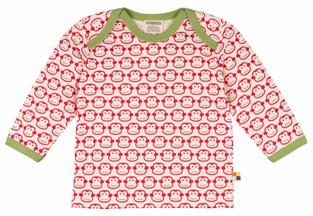 loud + proud Shirt Affe, tomate