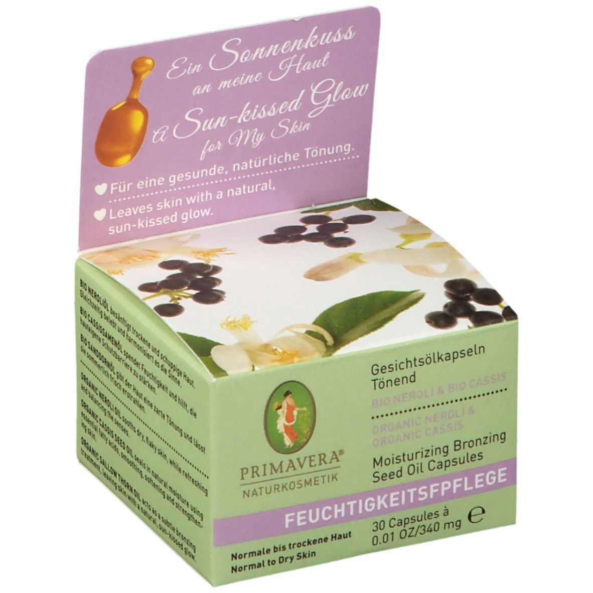 PRIMAVERA® Gesichtsölkapseln tönend bio Neroli-Cassis