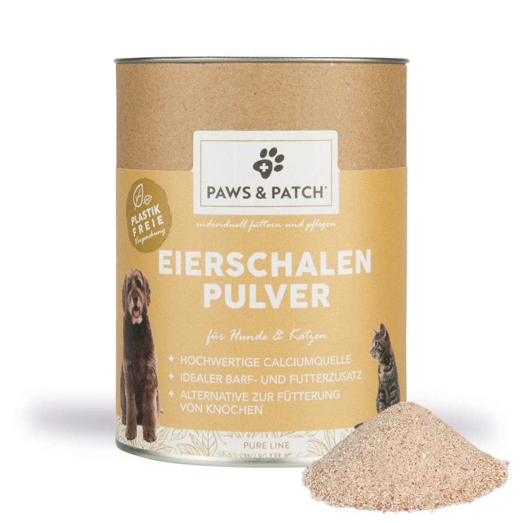 PAWS&PATCH EIERSCHALEN Pulver  für Hunde und Katzen