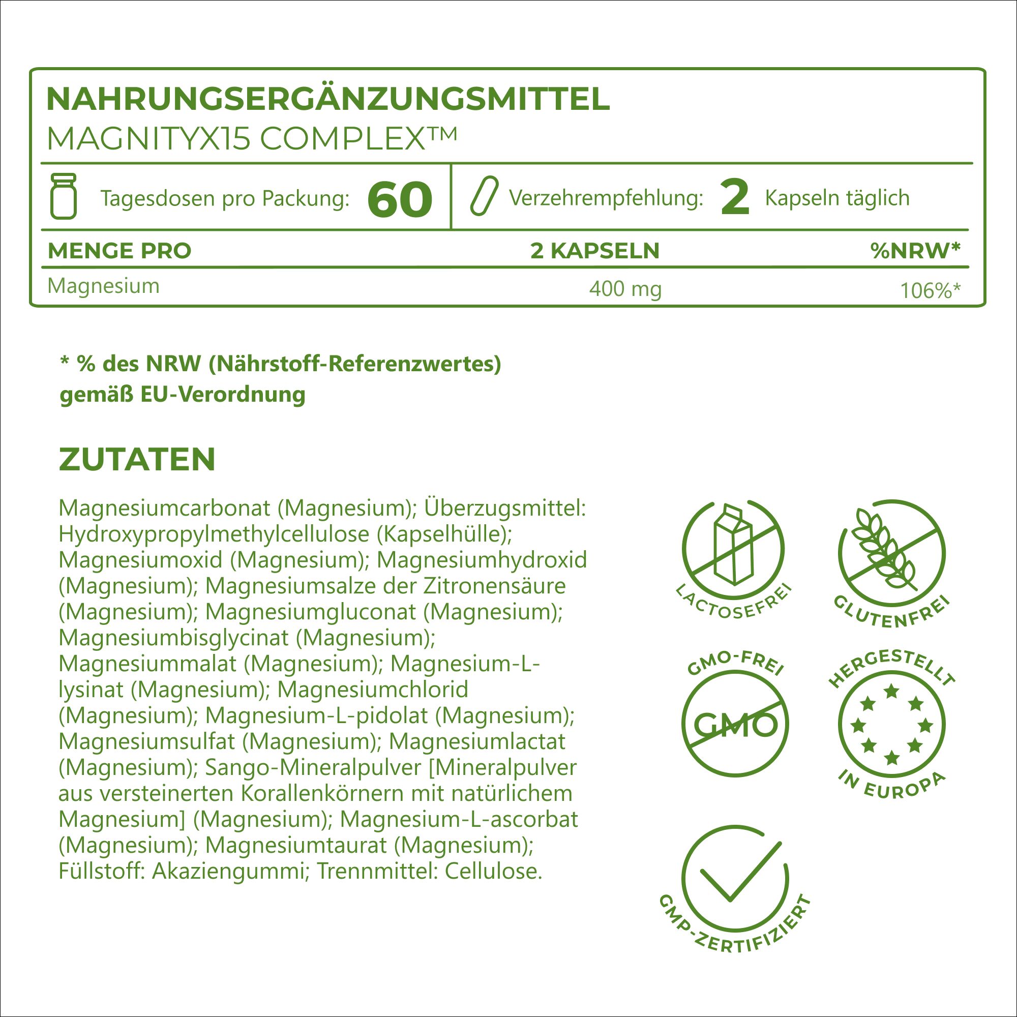 Vitality Nutritionals MagNityX15 Complex