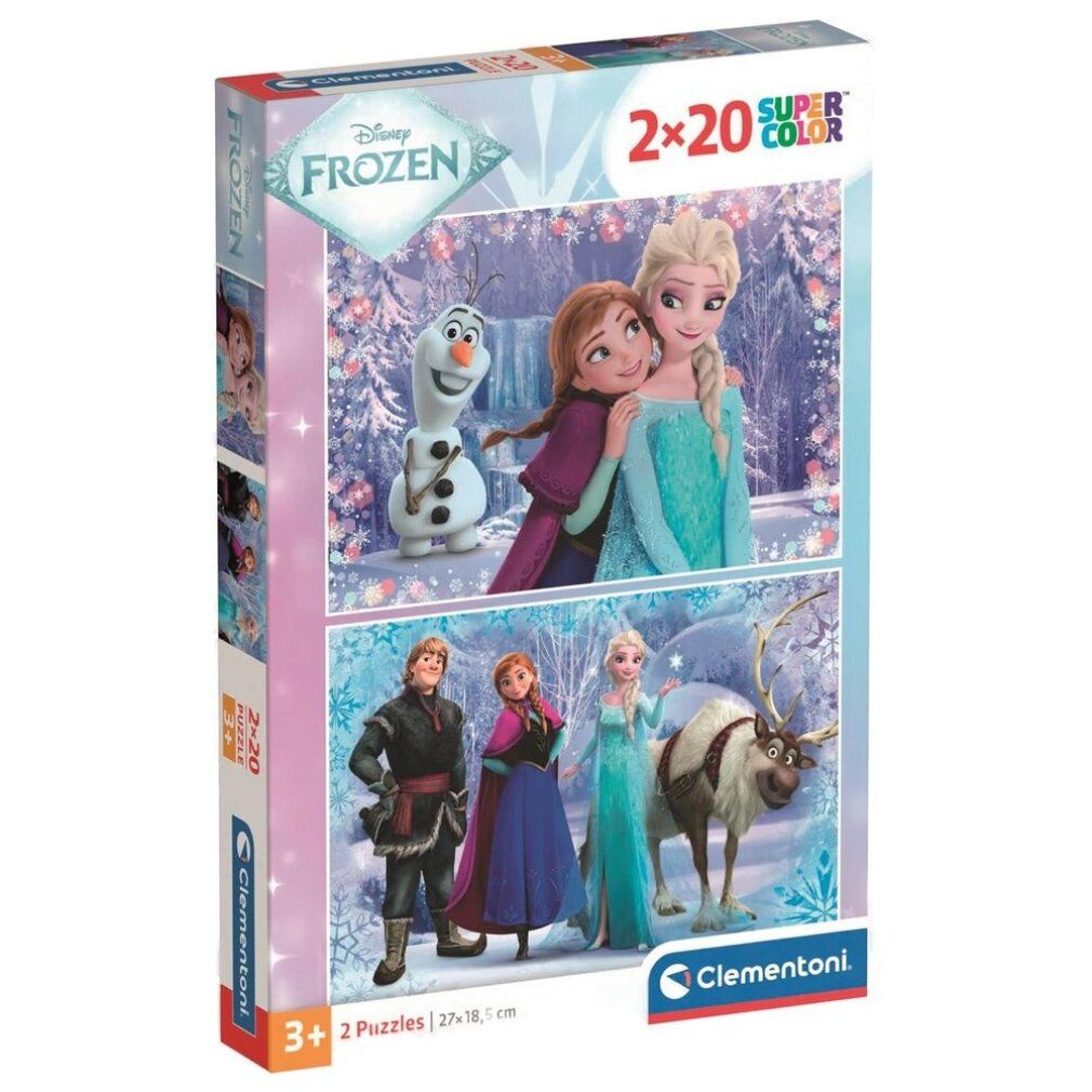 Disney Eiskönigin 2x. Puzzle Clementoni