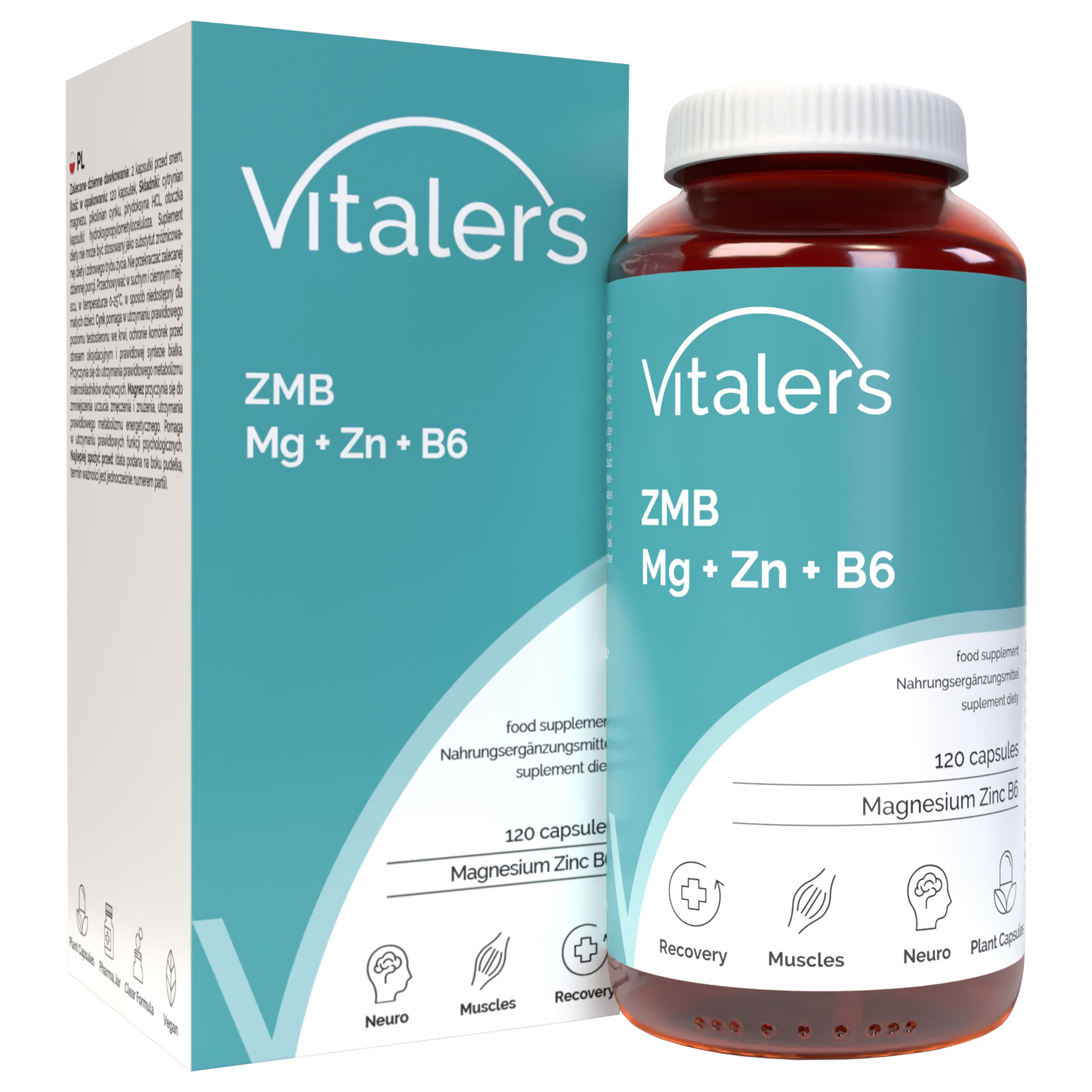 Vitaler’s ZMB Magnesium 240 mg + Zink 15 mg + Vitamin B6 6 mg