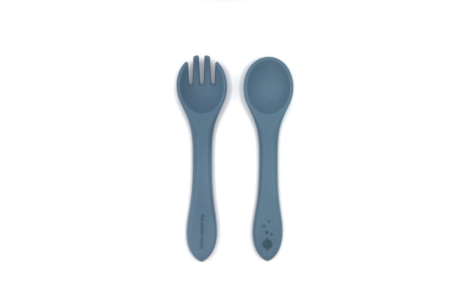 the cotton cloud Besteck aus Silikon Blue