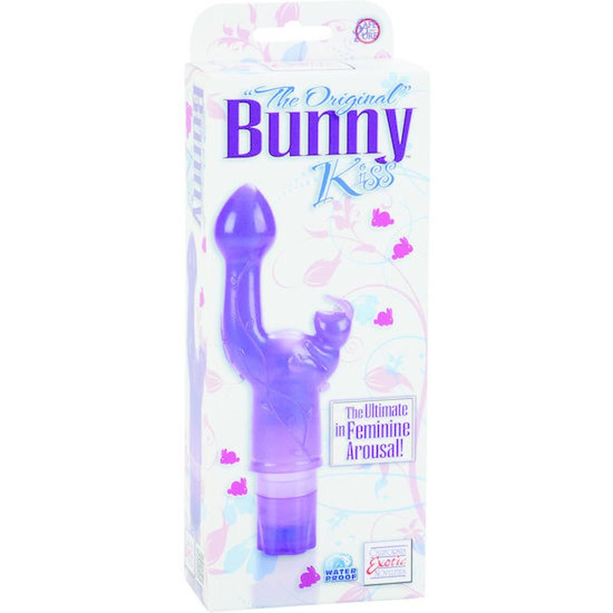 Rabbitvibrator Bunny Kiss | 3 intensive Vibrationsgeschwindigkeiten | California Exotics