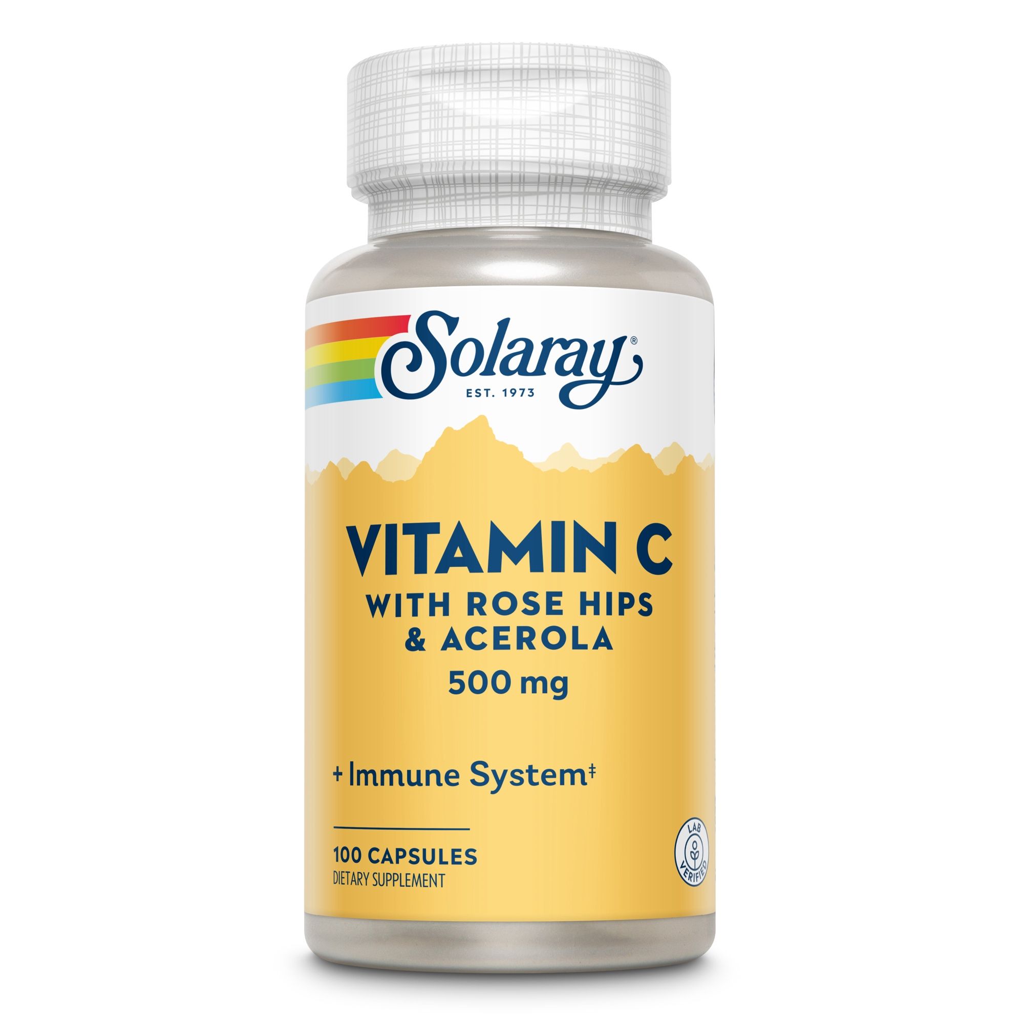 Solaray Vitamin C 500 mg mit Hagebutte & Acerola