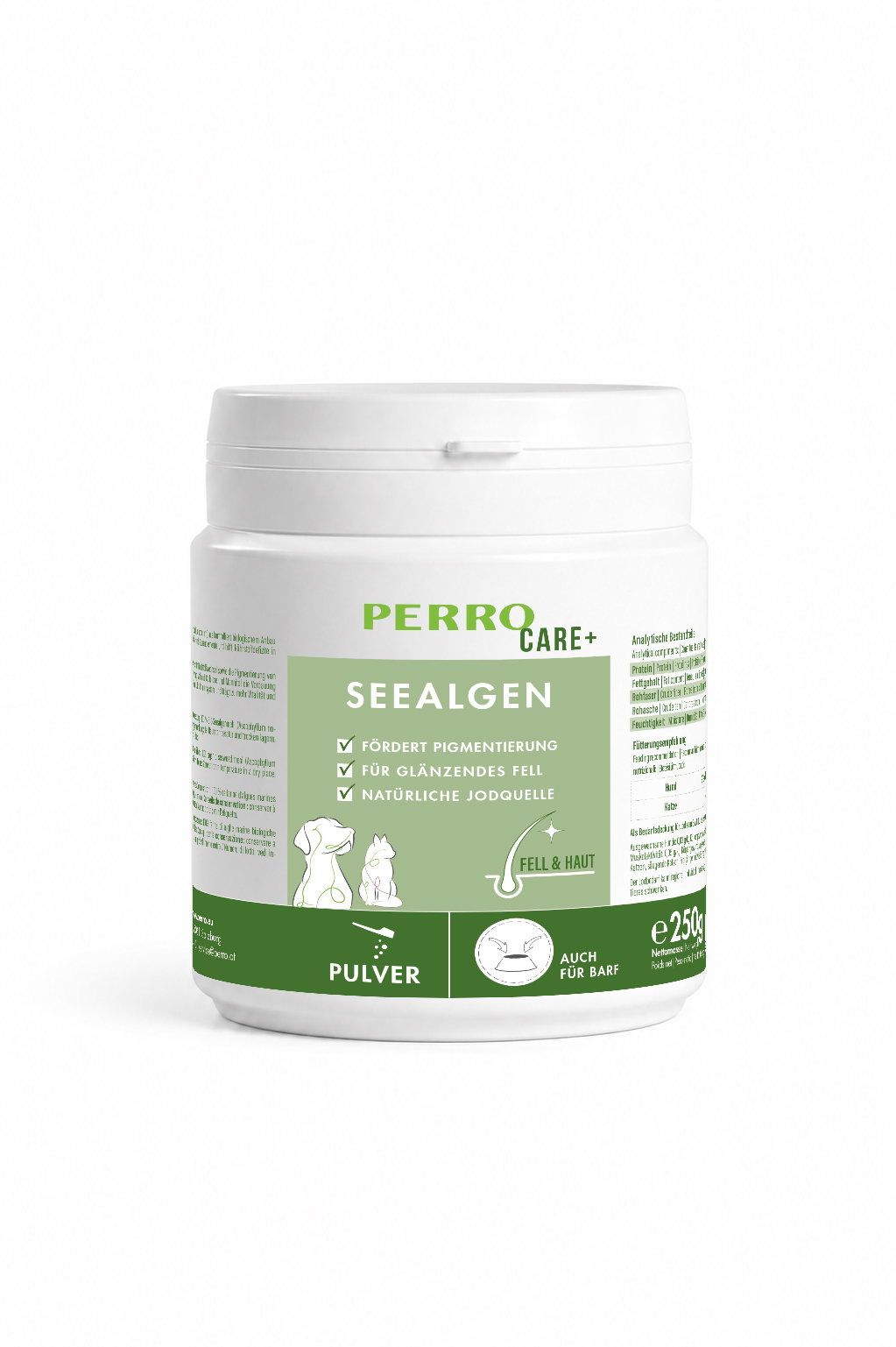 Perro Care Seealgen – Bio-Seealgenmehl für Hunde & Katzen 250 g Futter