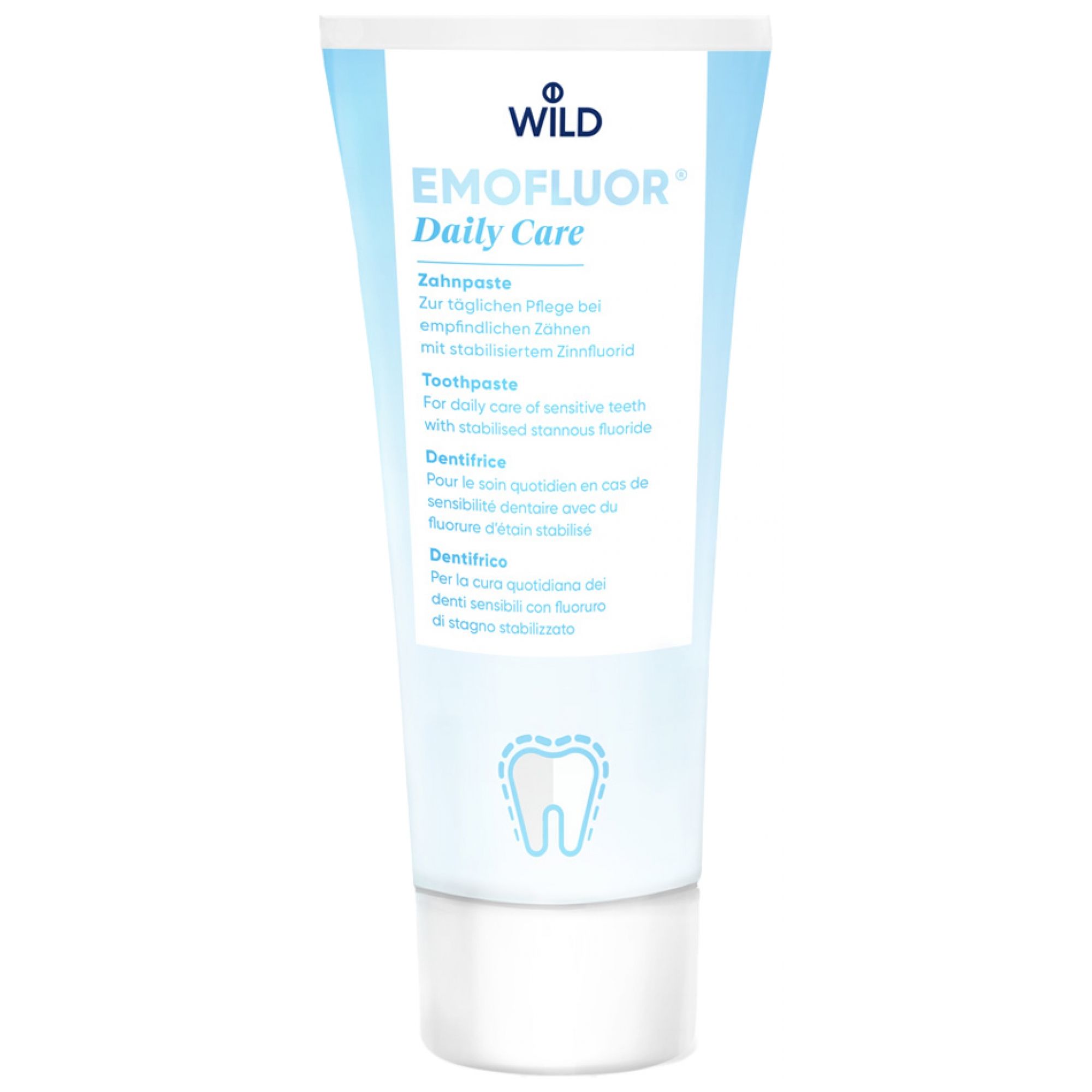 Wild Emofluor Daily Care Zahnpasta 3,5x5,5x14 cm