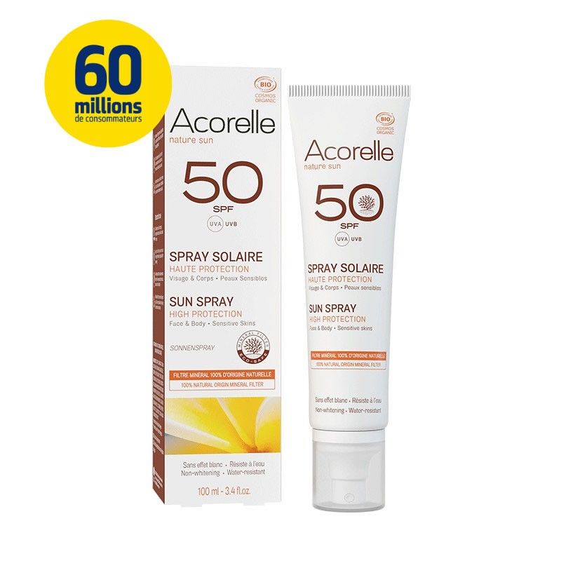 Acorelle Sonnenspray LSF 50 unparfumiert