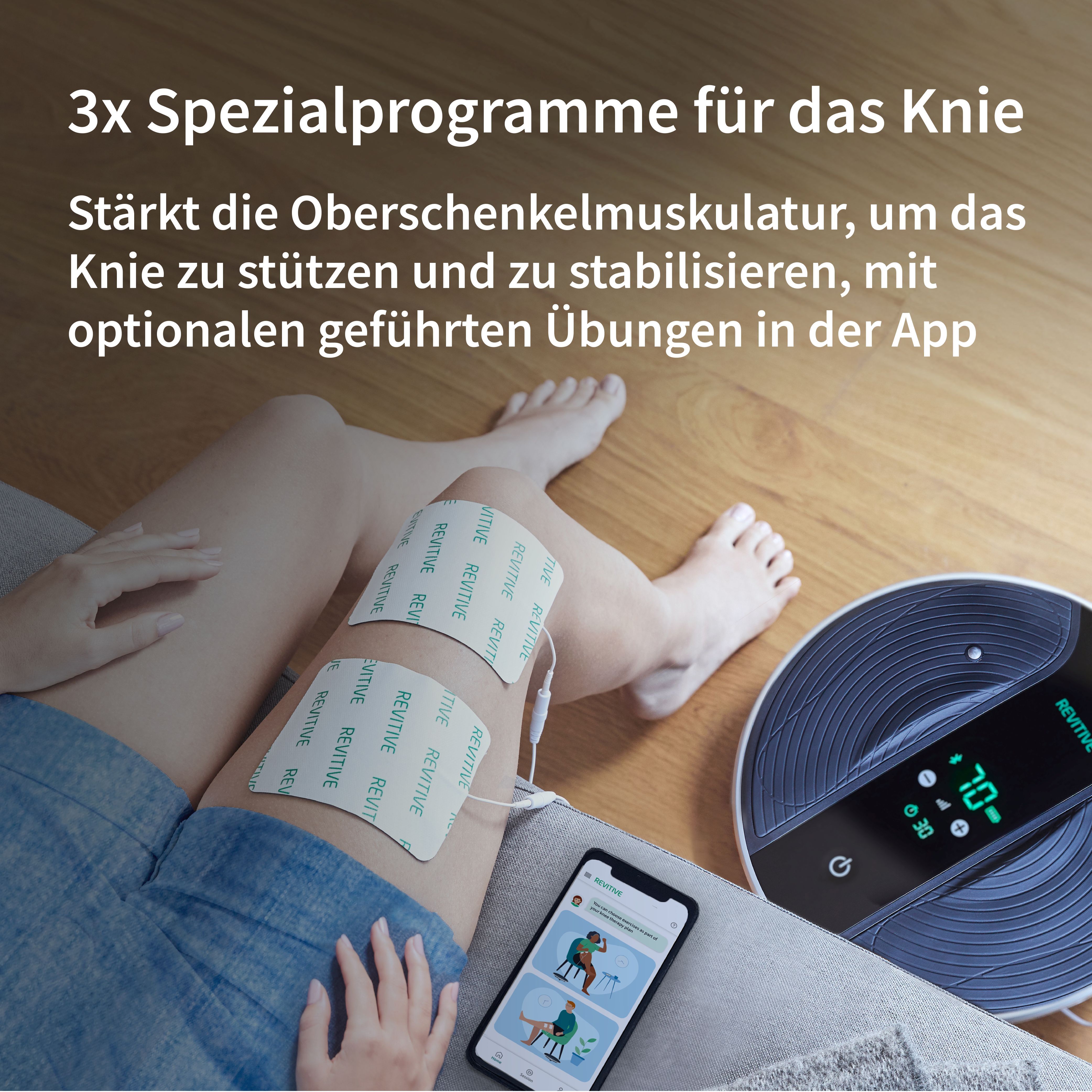 Revitive Medic Coach Durchblutungs-Stimulator mit App - personalisierte Therapie bei Beinschmerzen