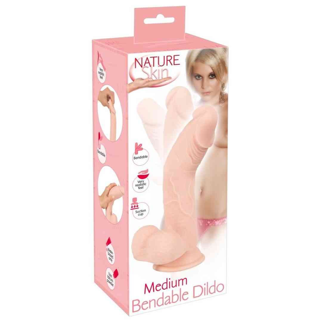 Naturdildo  "Bendable Dildo", Nature Skin