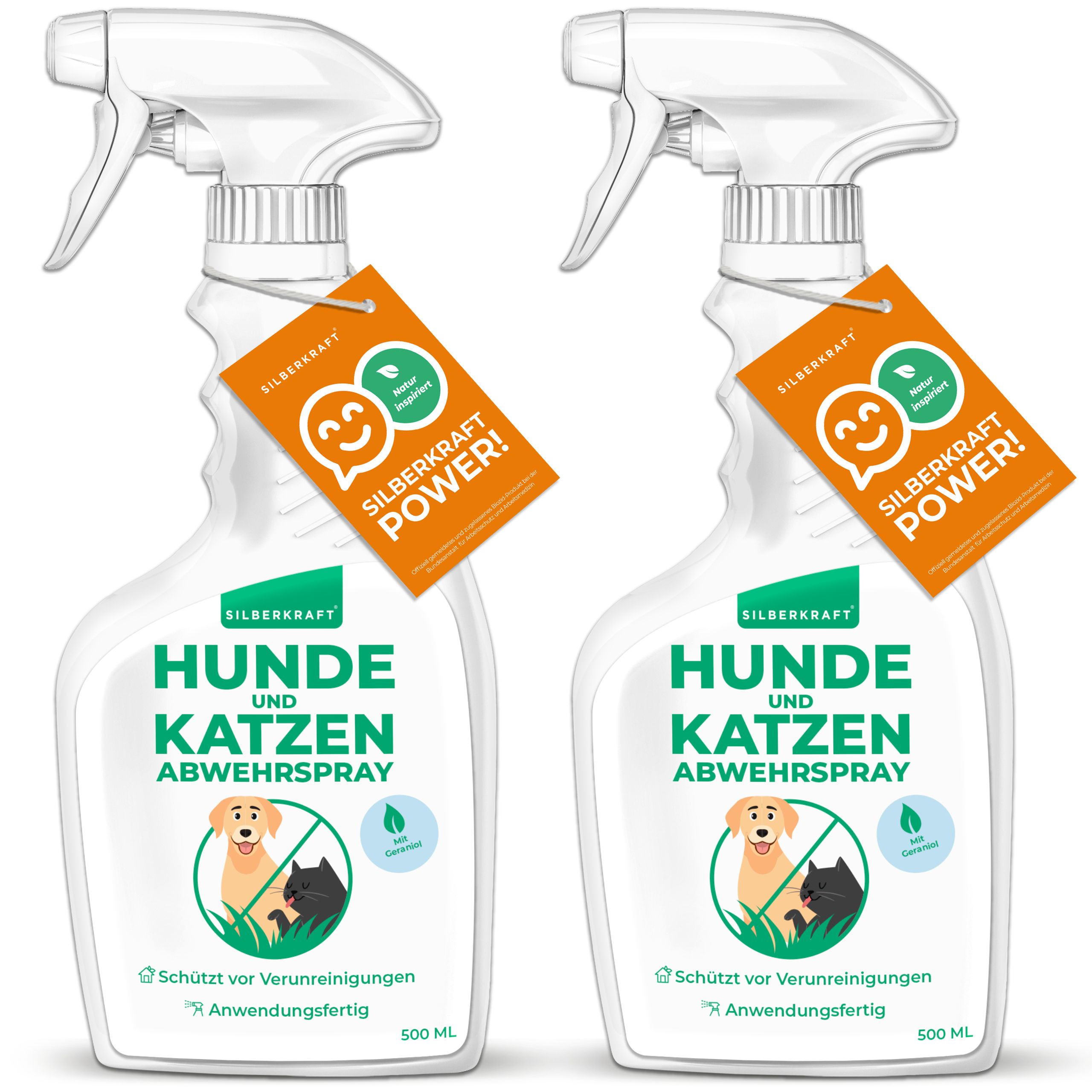 SILBERKRAFT Hunde & Katzenabwehrspray 2x500 ml - SHOP APOTHEKE