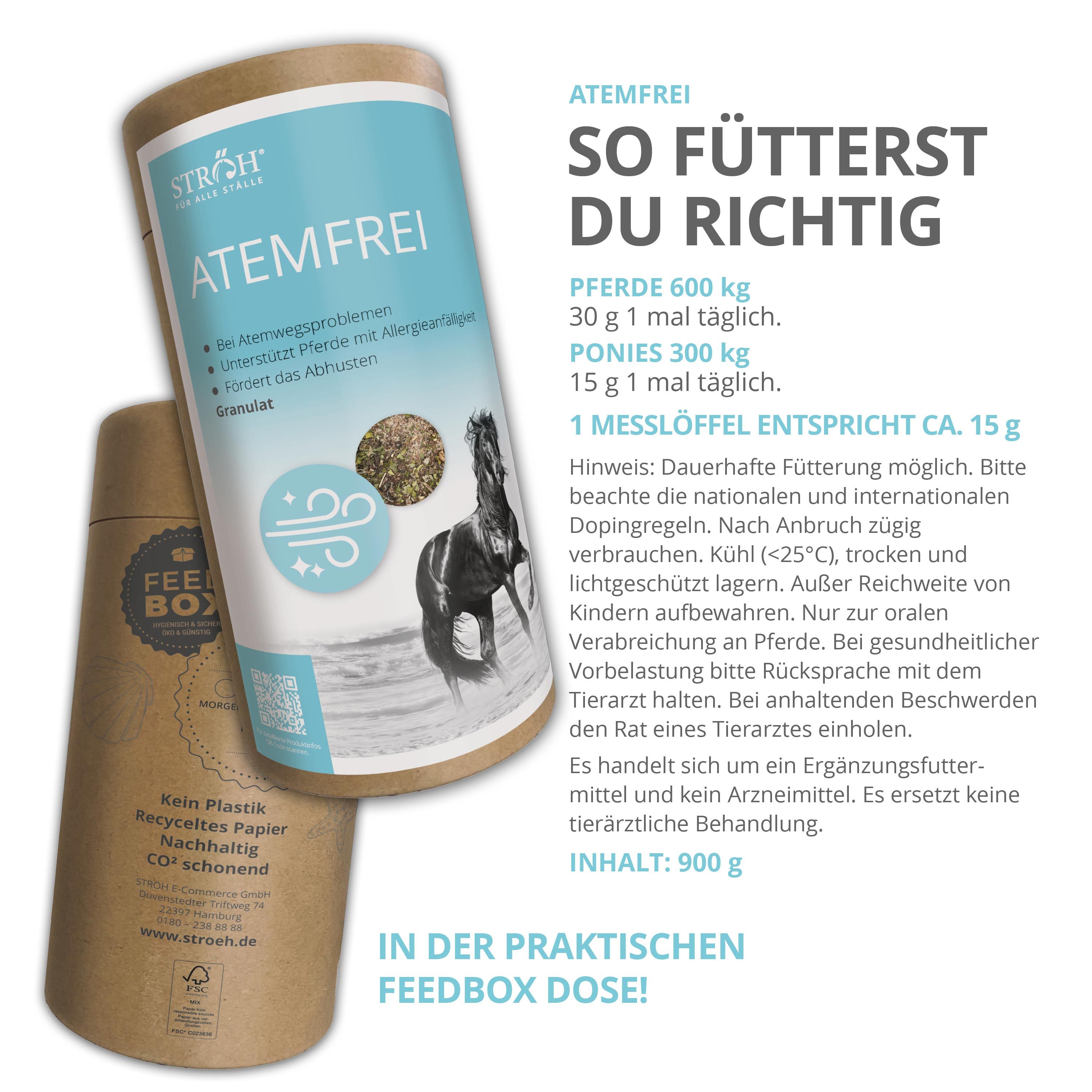 STRÖH Atemfrei Feedbox Dose 0,9 kg - Shop Apotheke