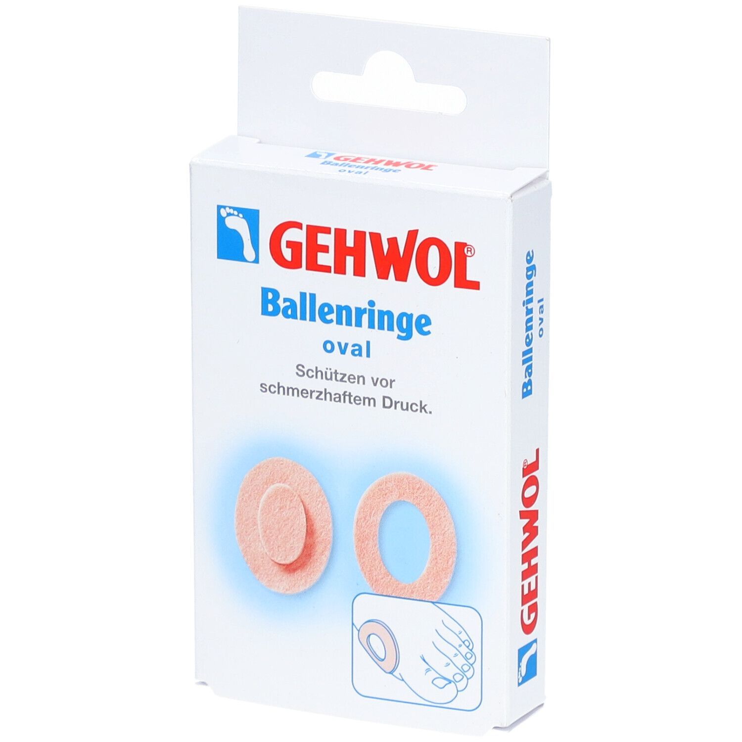 Gehwol Ballenringe oval 6 St Pflaster