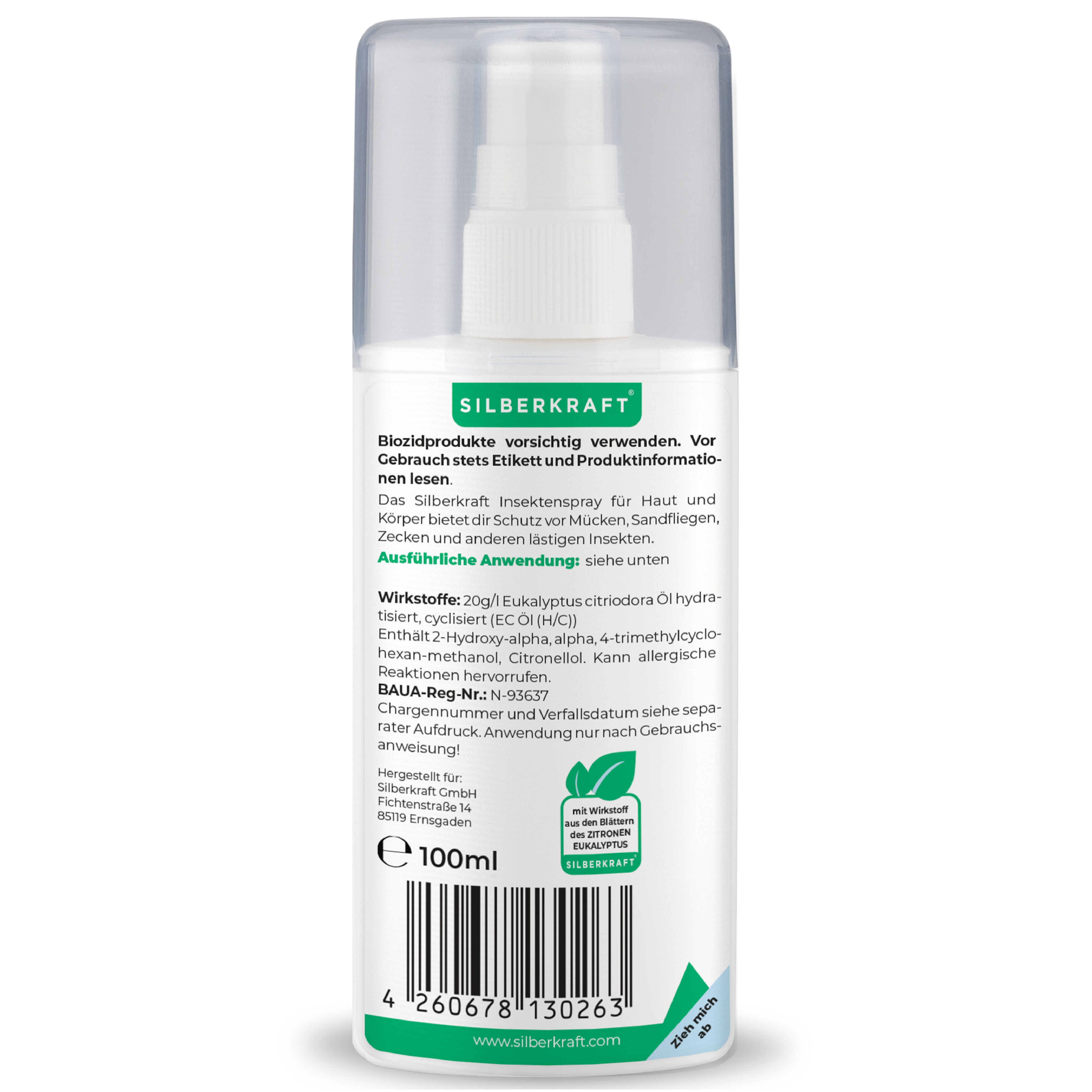 SILBERKRAFT Insektenspray Haut & Körper