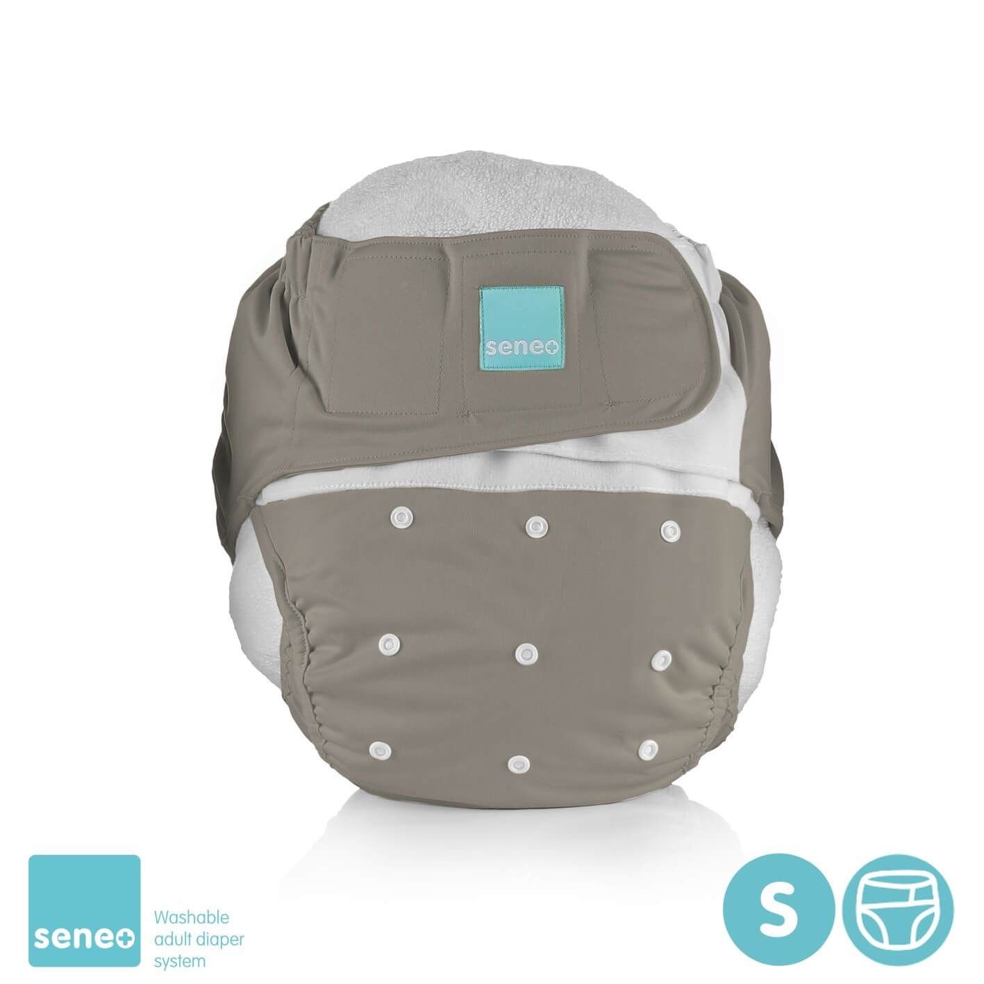 Seneo Windelüberhose für Erwachsene Grau S