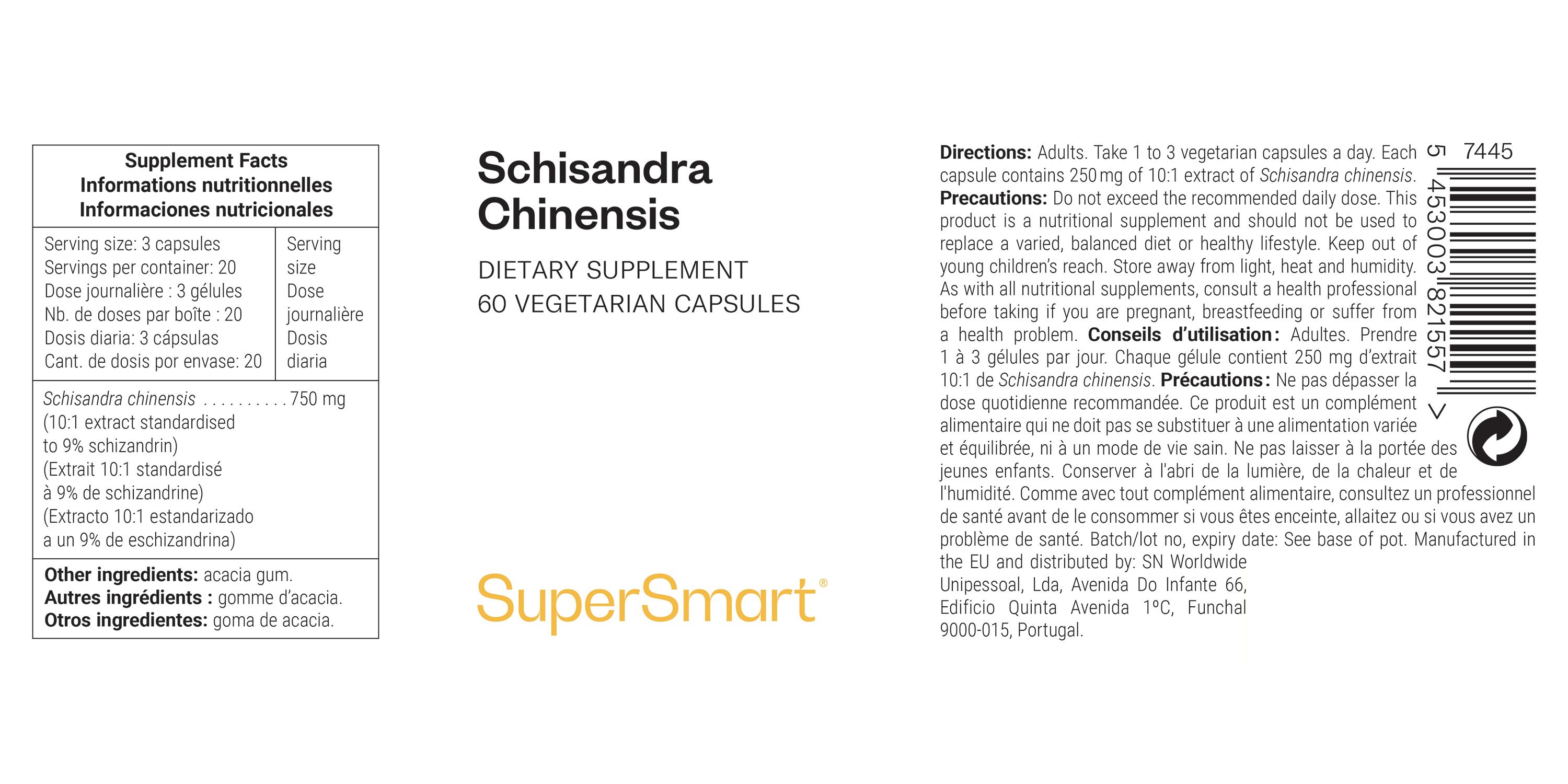 SuperSmart - Schisandra chinensis 60 St