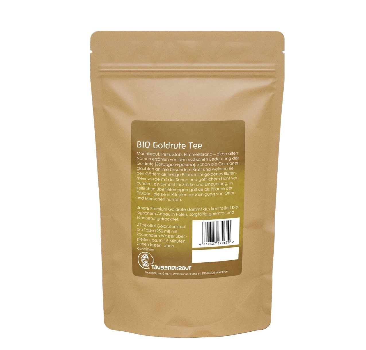 Tausendkraut Goldruten Tee BIO