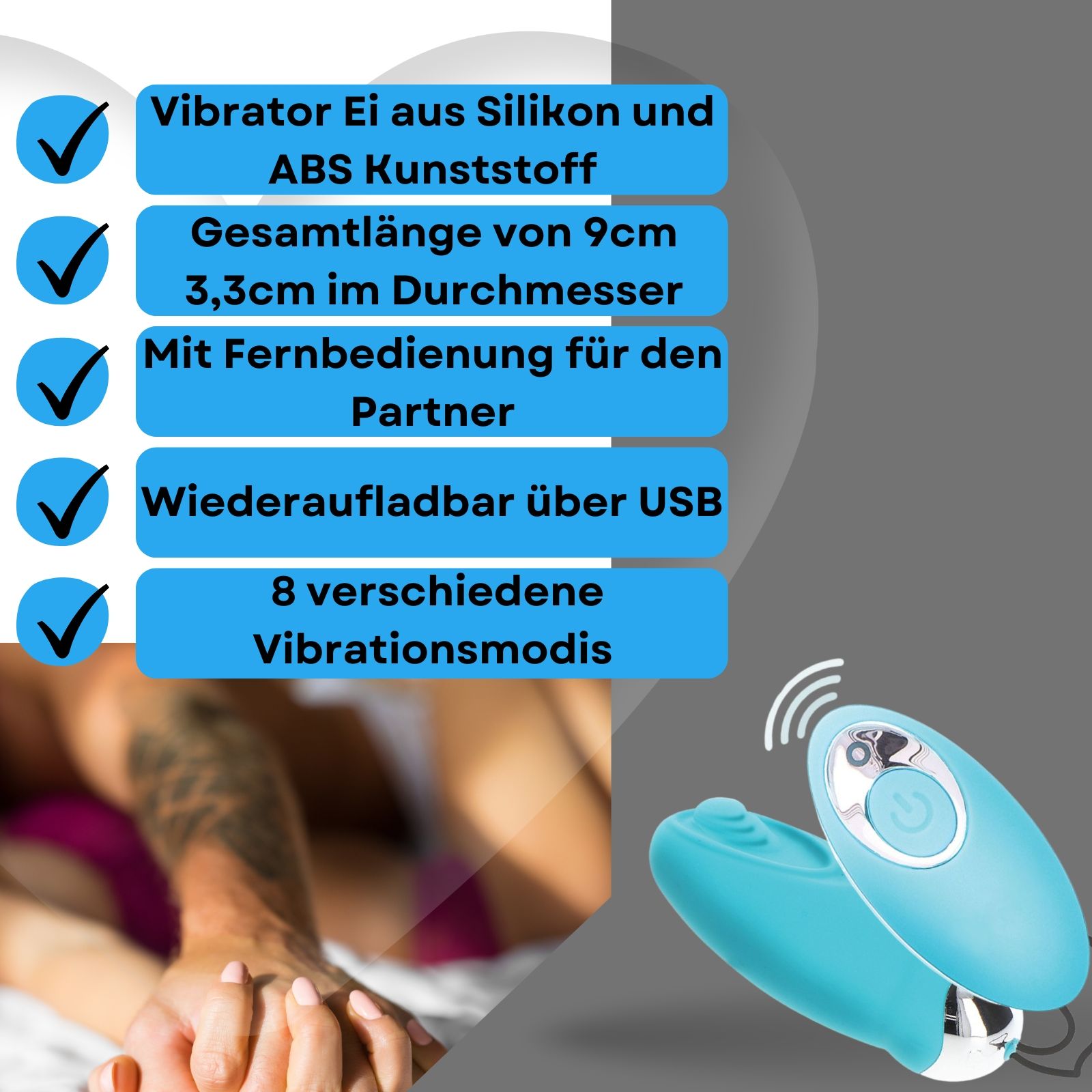 Lovelyness - Vibro Ei mit Stoß Funktion