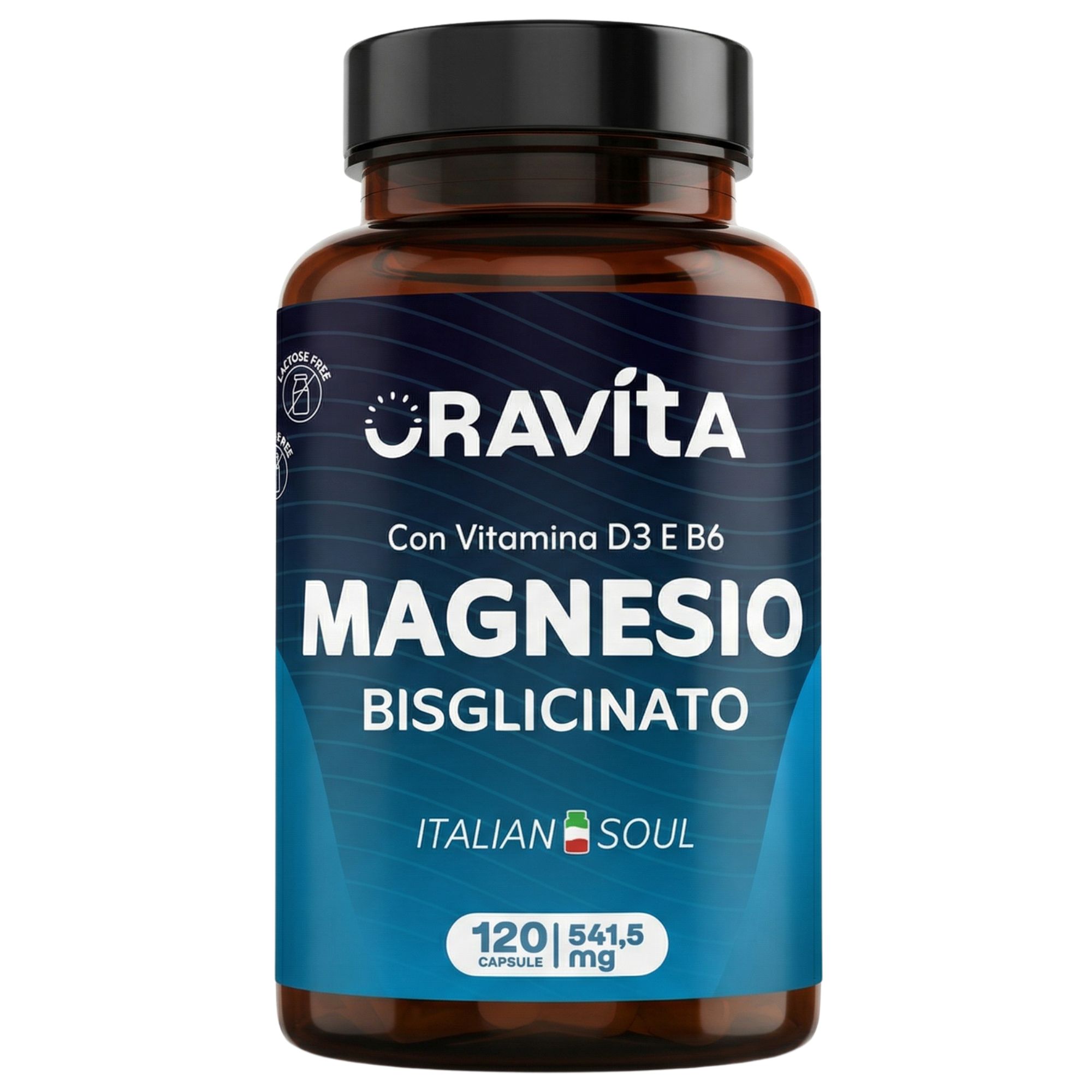 Oravita Magnesio Bisglicinato 450mg + Vitamina D3 B6 - 120 Capsule