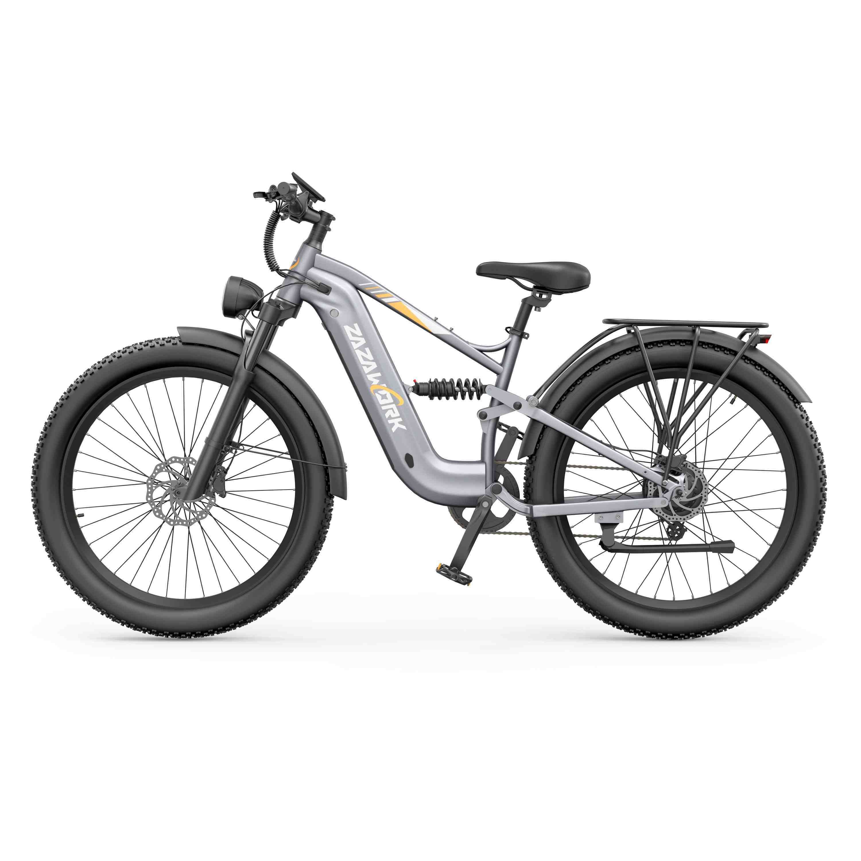 ZAZAWORK CF500 Elektrisches Mountainbike, 48V 20Ah Akku, 90 km Reichweite
