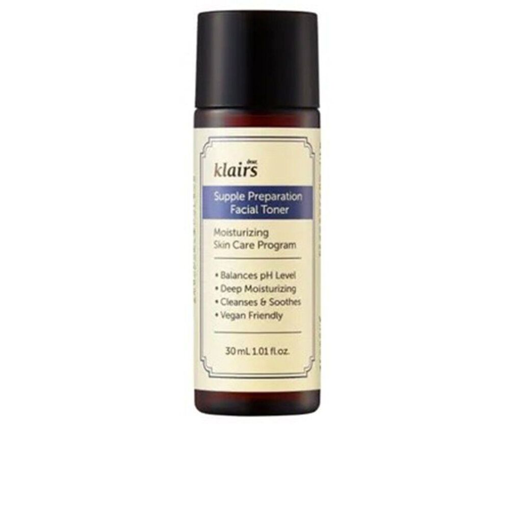 Braune Flasche mit schwarzem Deckel. Etikett mit Produktnamen und Inhaltsangaben. 30 ml.