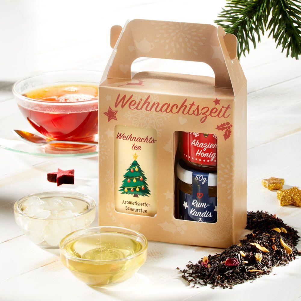 3er Set Aromatisierter Schwarztee Weihnachtszeit