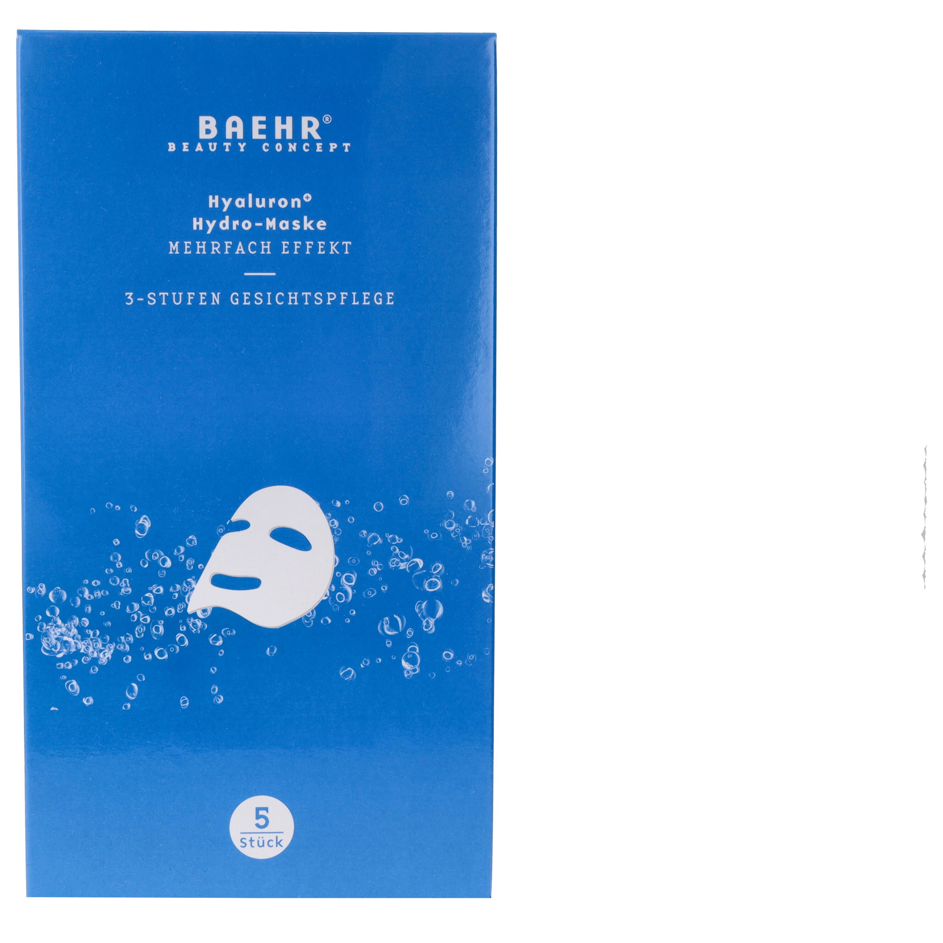 Baehr Beauty Concept Hyaluron+ 3-in-1 Hydro-Masken 5 St Gesichtsmaske