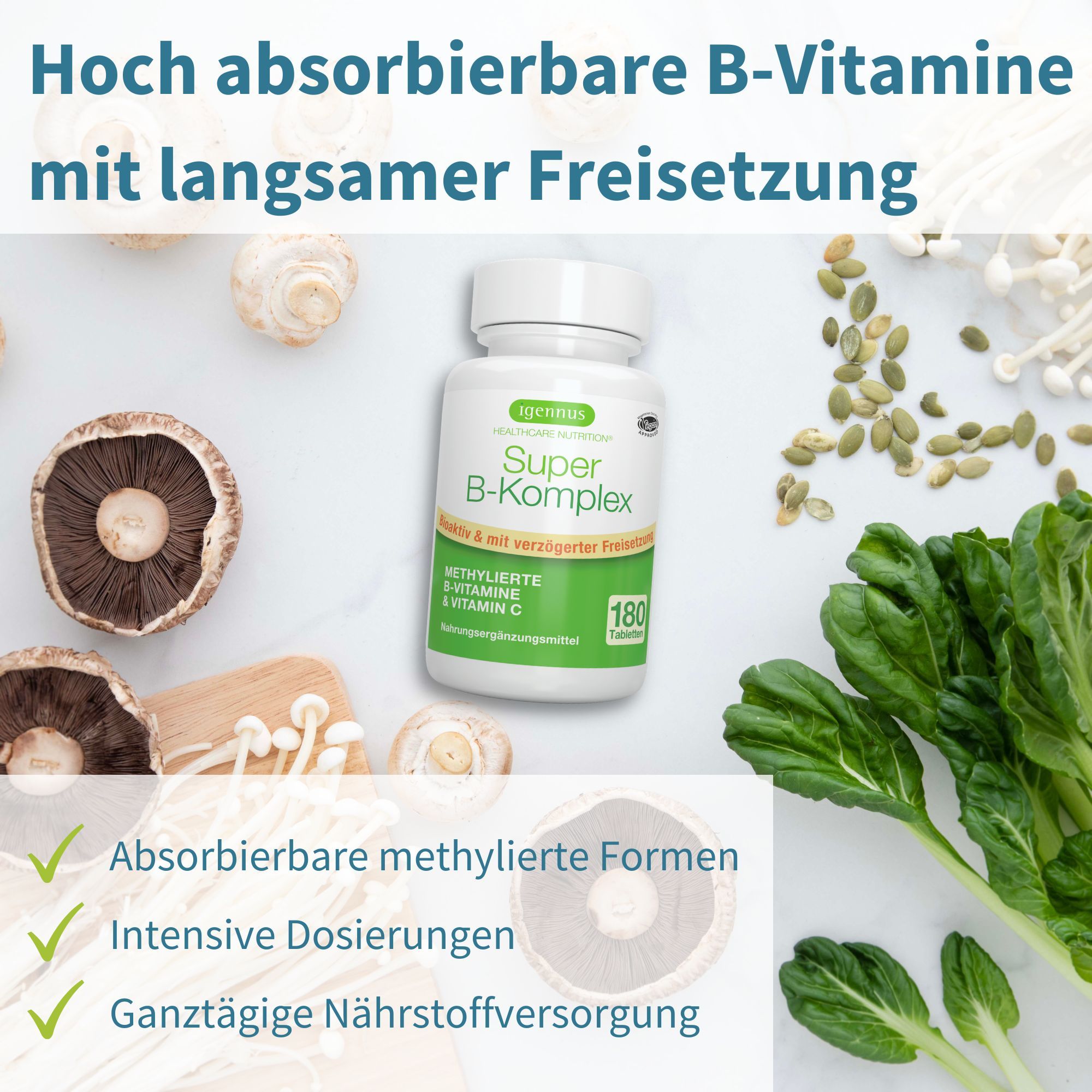 Igennus Vitamin B Komplex Hochdosiert