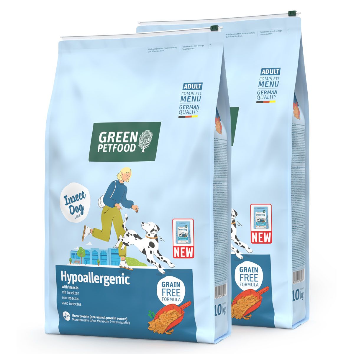 Green Petfood InsectDog Hypoallergenic 20 kg