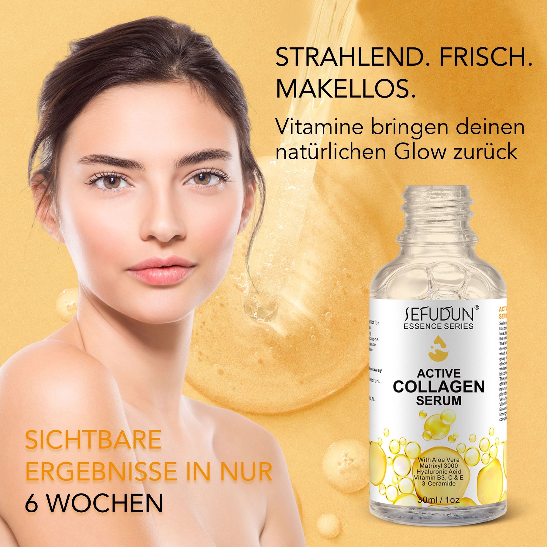 P-Beauty Aktiv Kollagen Serum Anti-Falten für Gesichtspflege