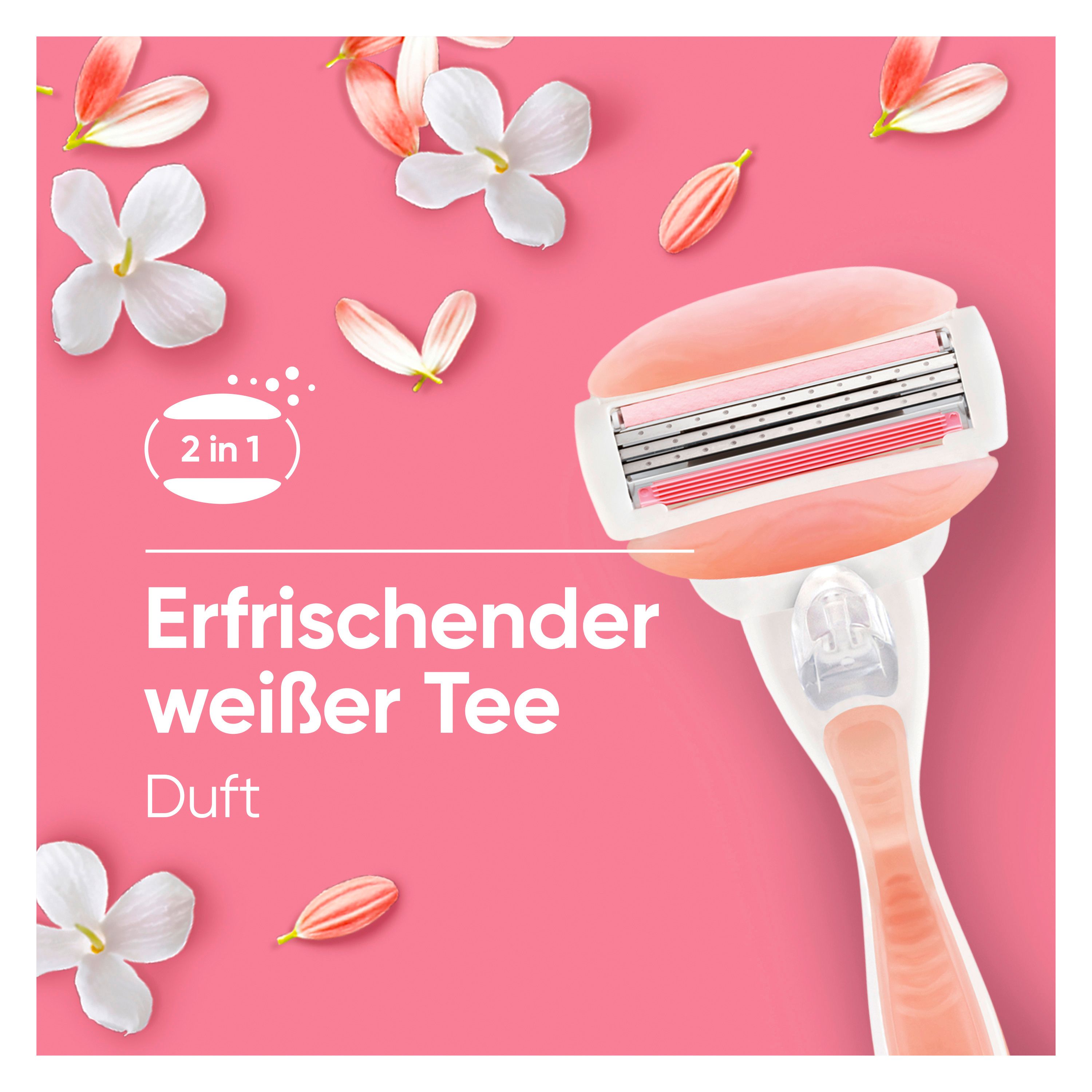 Gillette Venus - Damennassrasierer "Comfortglide Spa Breeze" + 4 Ersatzklingen