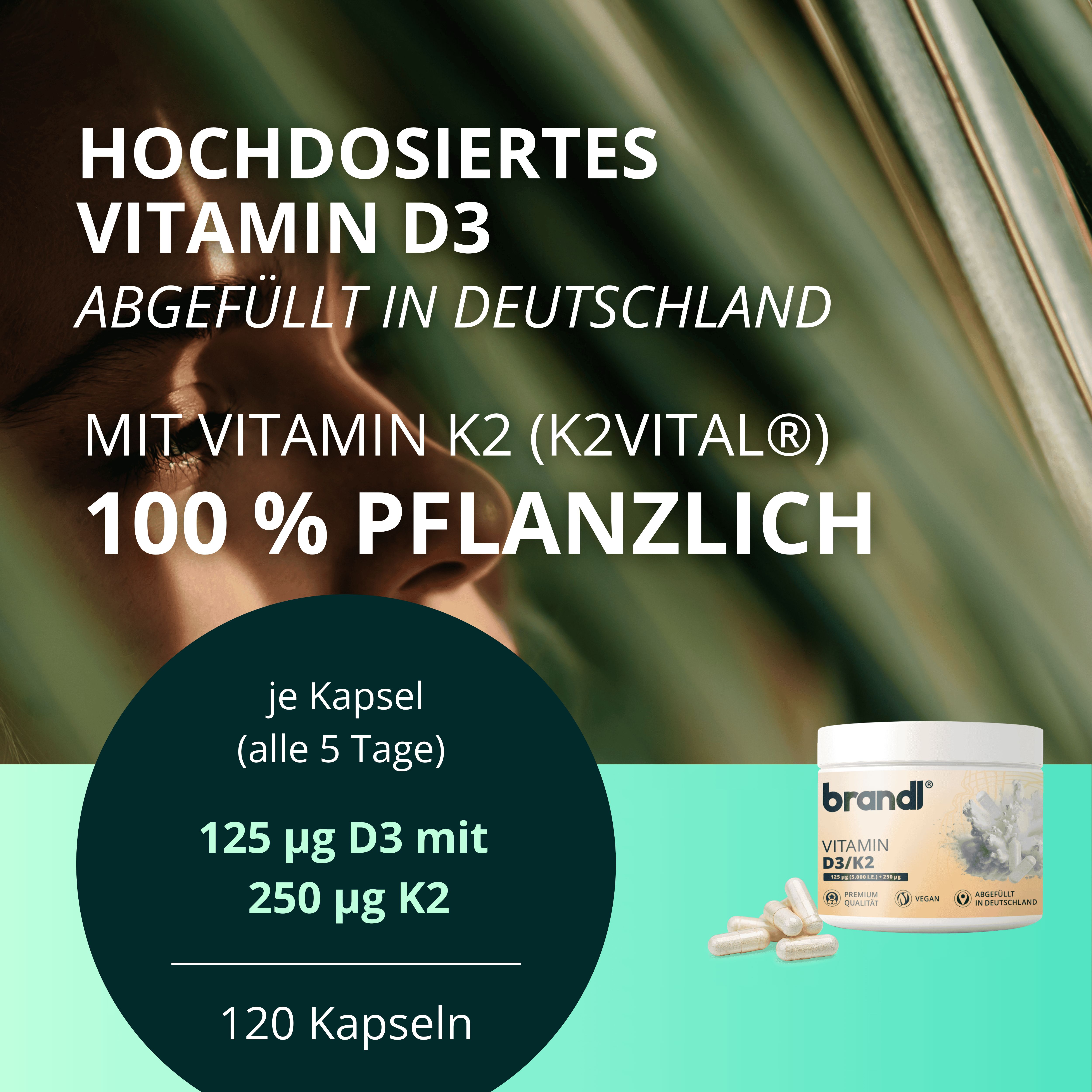 brandl® Vitamin D3 K2 vegan