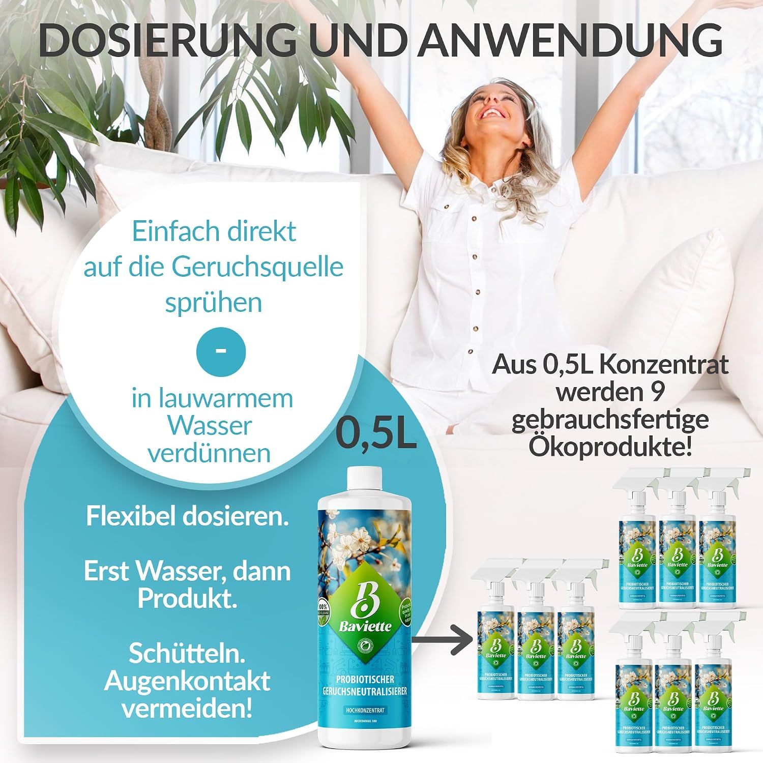 Baviette Probiotischer Geruchsneutralisierer Konzentrat